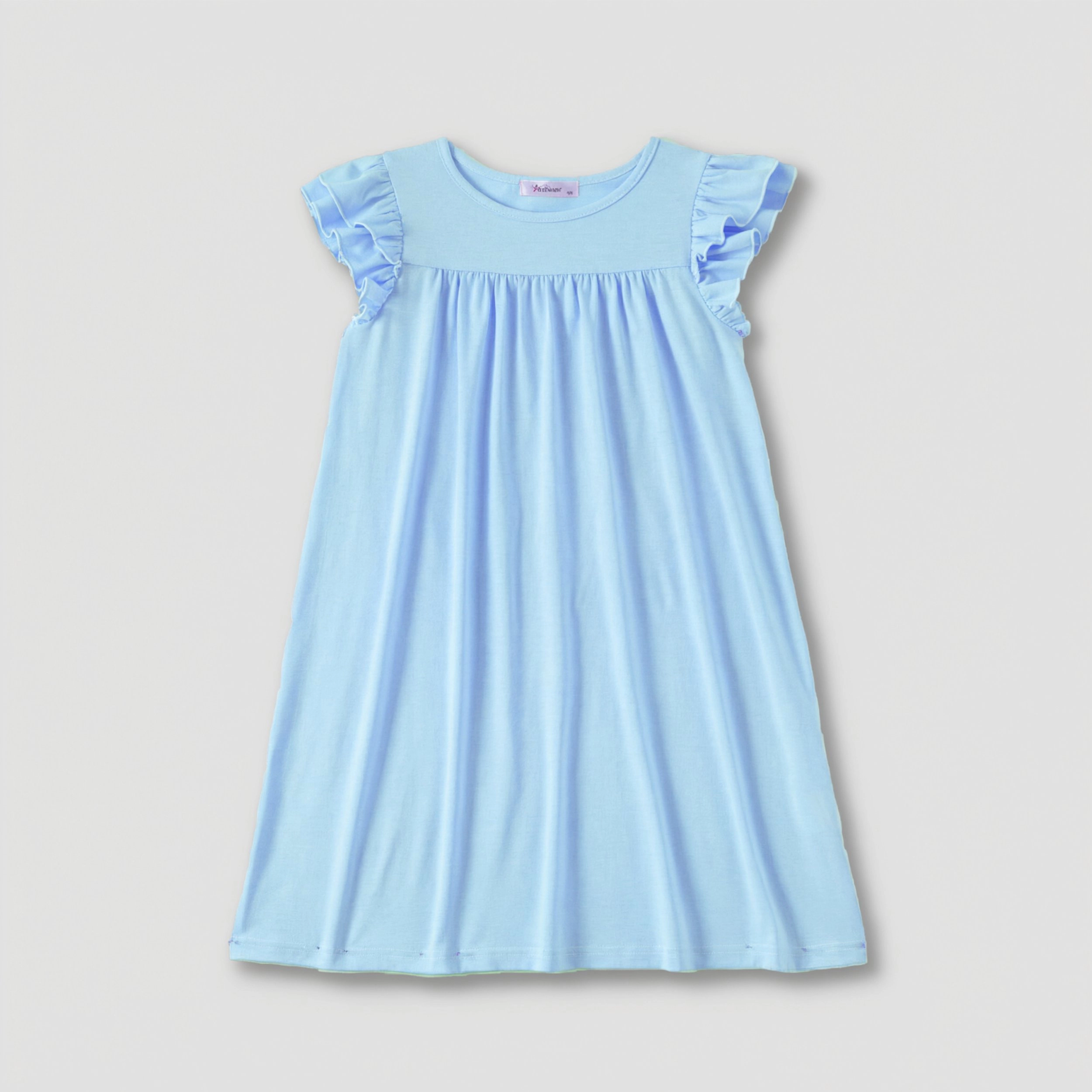 Arshiner Girls Nightgowns Cute Ruffle Short Sleeves Princess Pajamas Nightdress Sleepwear