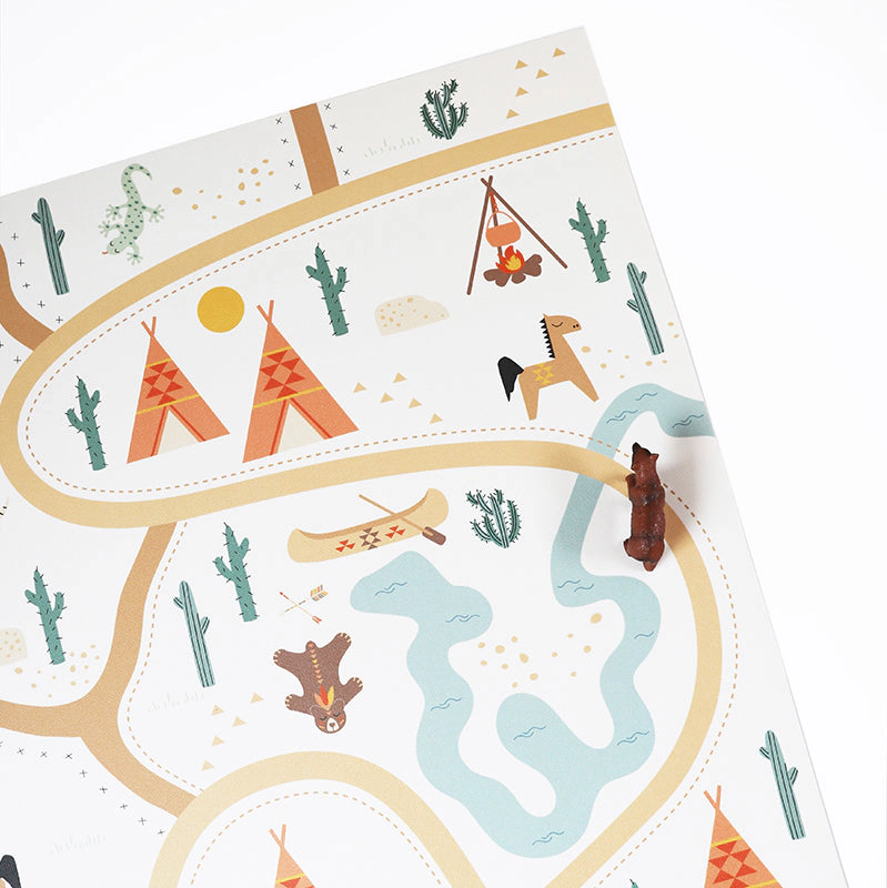 Nattiot Vinyl Playrug Super Western