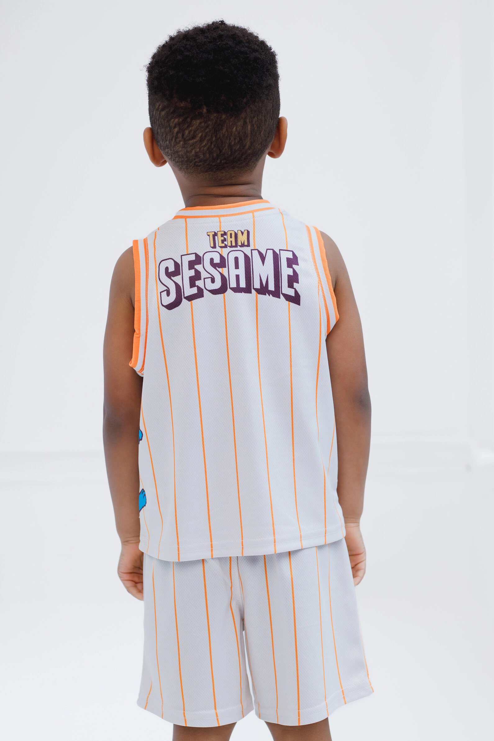 Sesame Street Boys' 2-Piece Athletic Basketball Jersey and Shorts Set