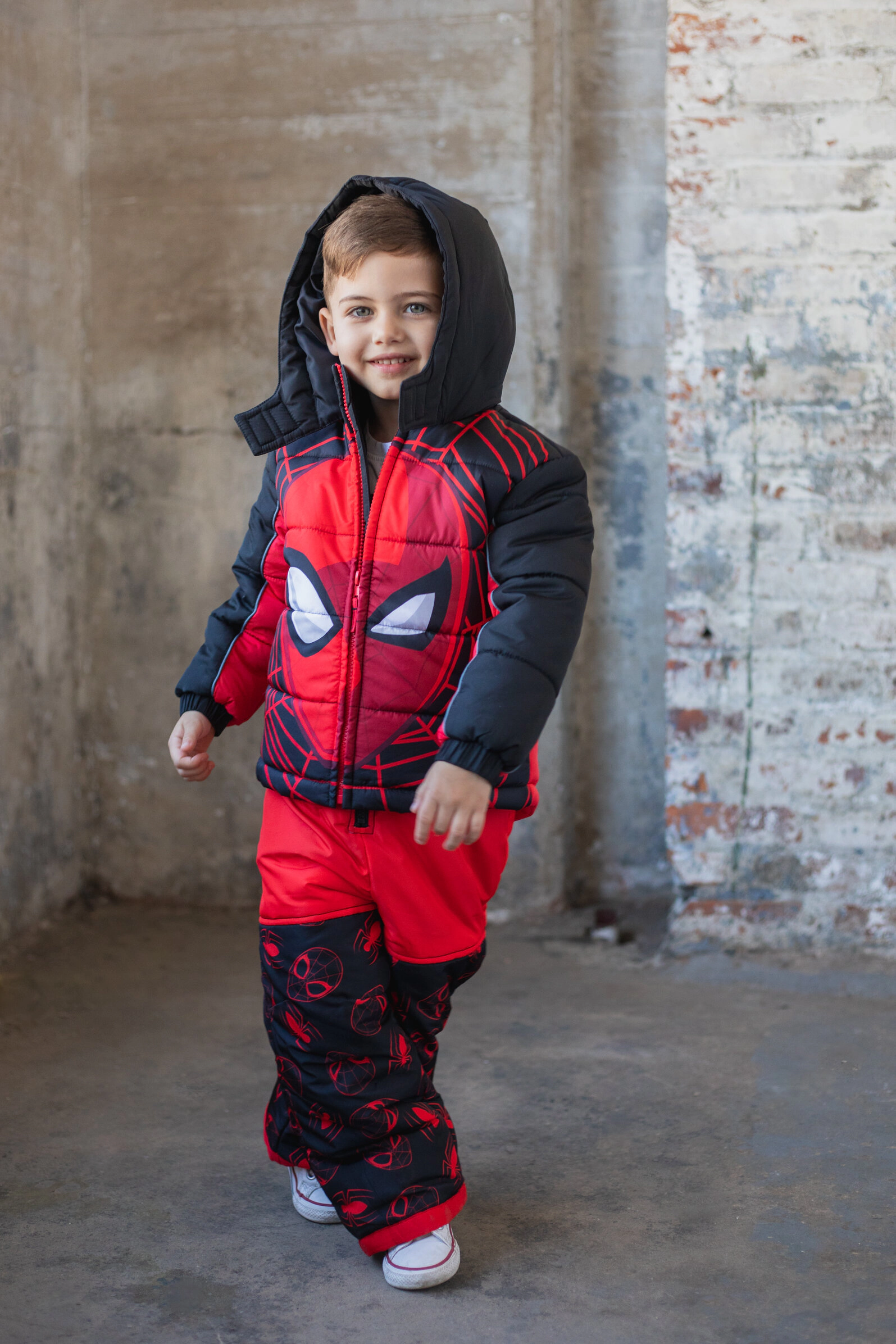 Marvel Spider-Man Boys' One Piece Ski Bib