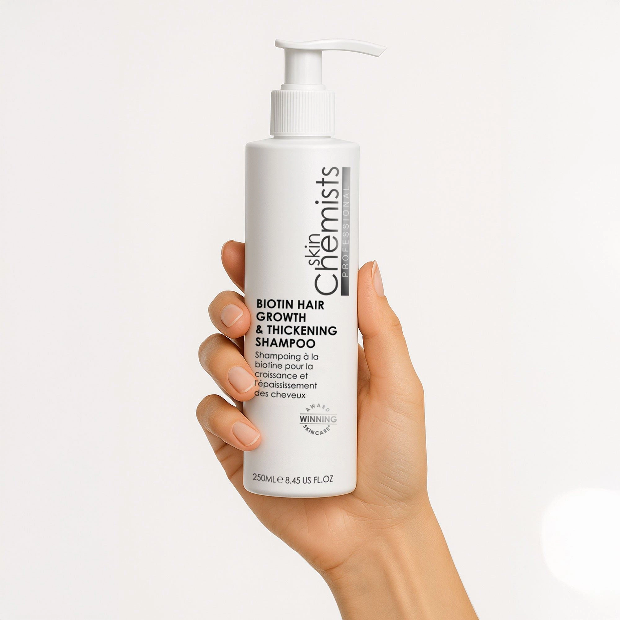 skinChemists Biotin Hair Growth & Thickening Shampoo 250ml - Pro-Vitamin B5, Biotin for Fine and Thinning Hair