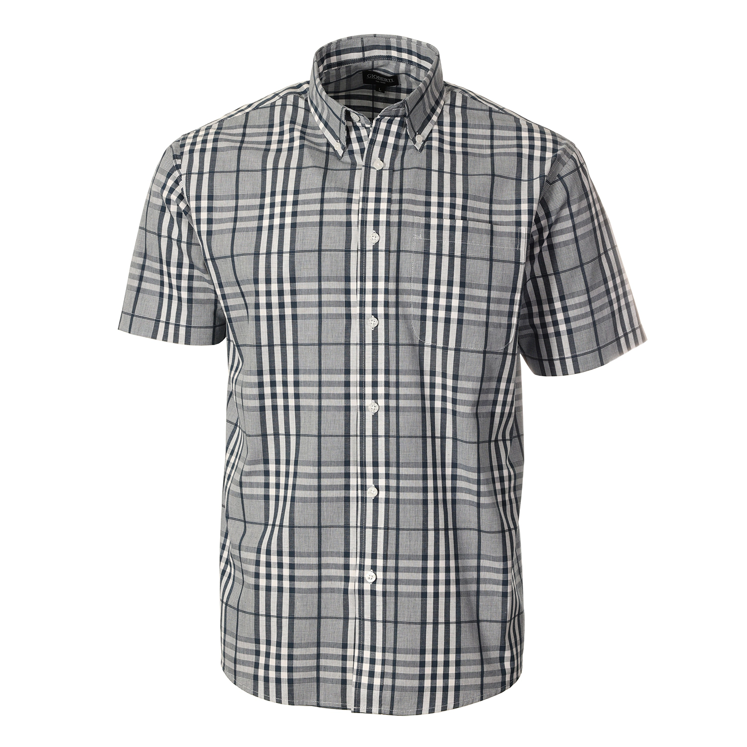 Gioberti Men's Plaid Short Sleeve Shirt