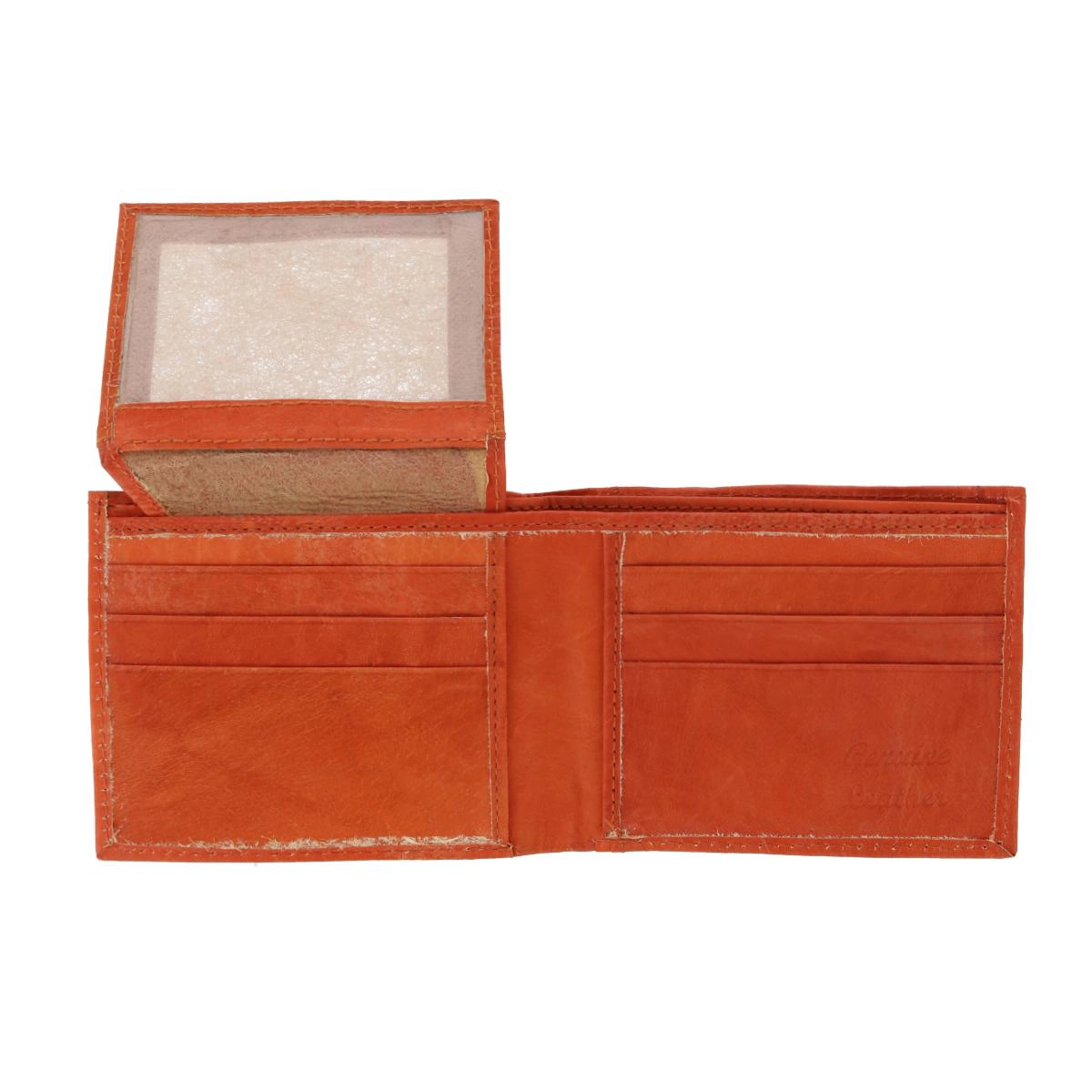 CTM Kid's Leather Western Themed -Fold Wallet