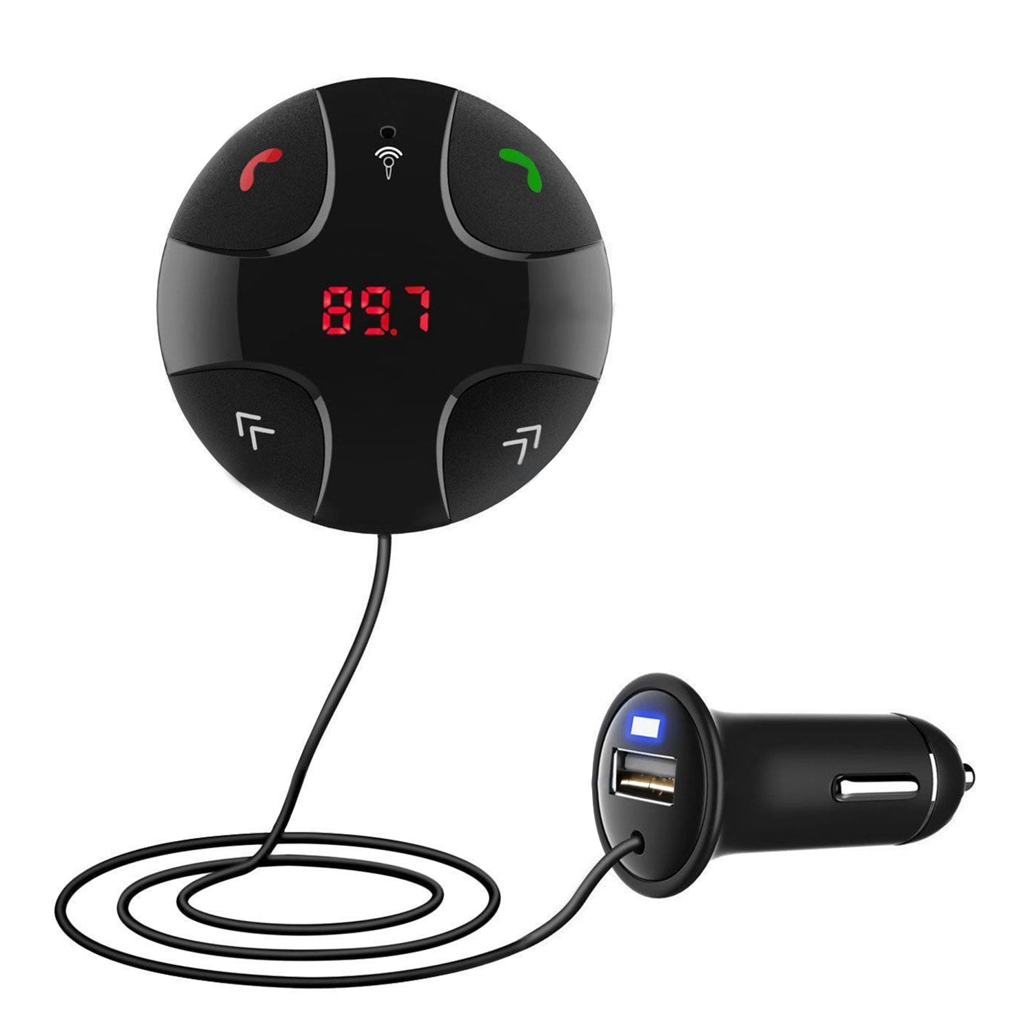 GBruno Wireless FM Transmitter Car Kit With USB Charger