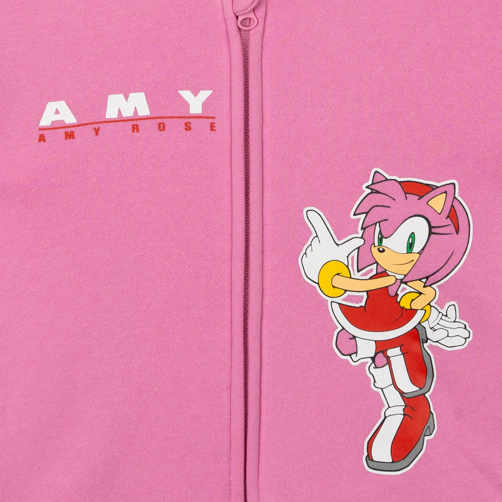 SEGA Sonic the Hedgehog Fleece Cosplay Zip-Up Hoodie