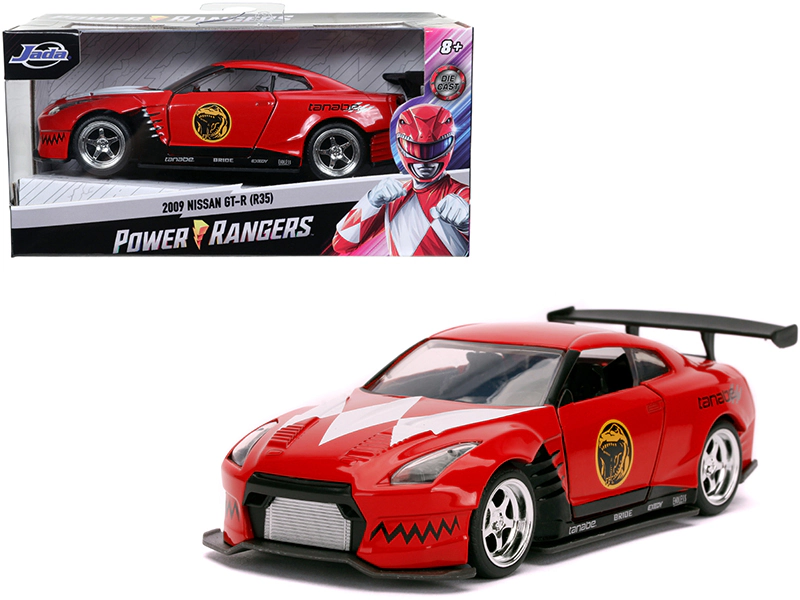 Jada 2009 Nissan GT-R (R35) Red Red Ranger's "Power Rangers" 1/32 Diecast Model Car by Jada
