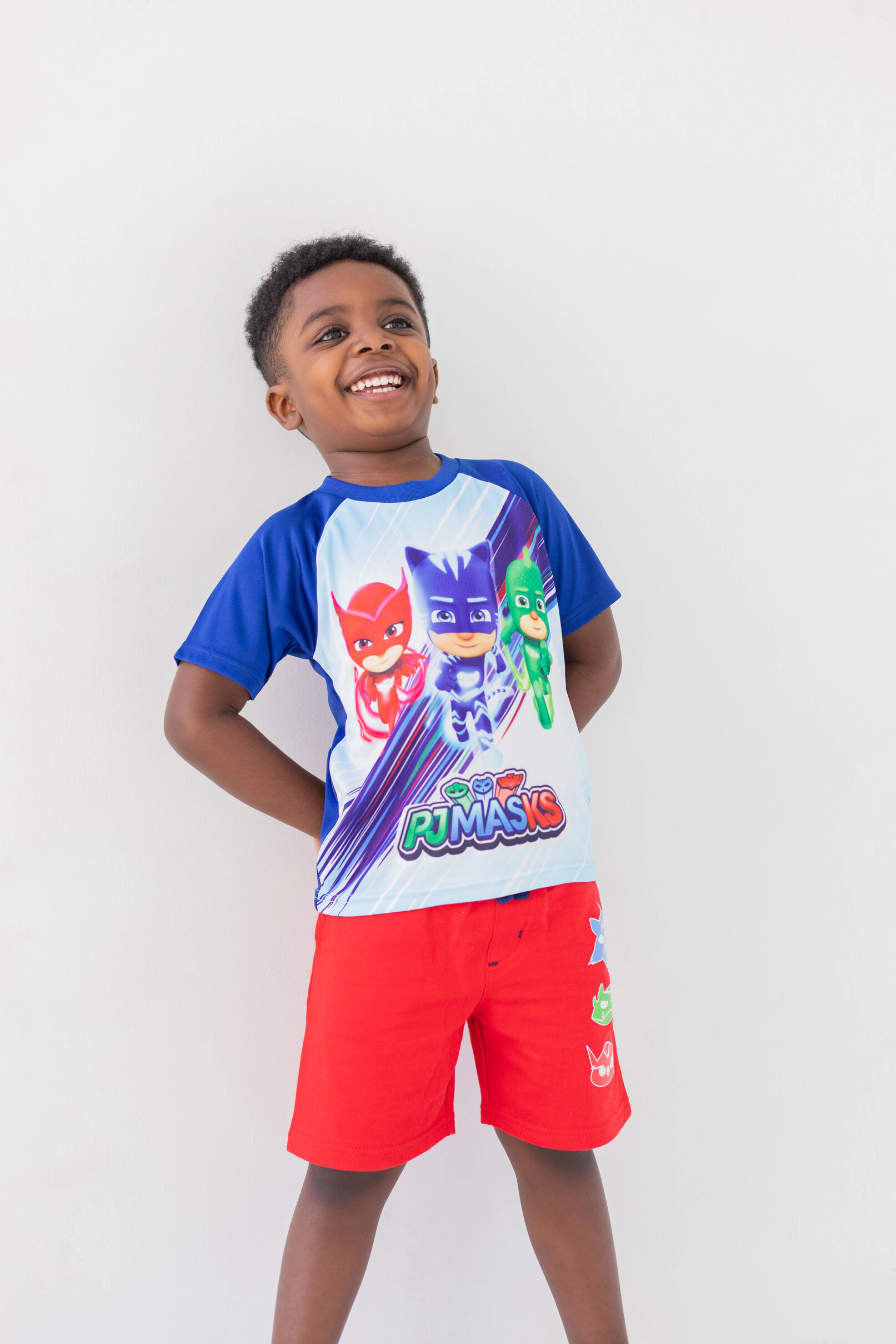 PJ Masks Boys' T-Shirt, Tank and Shorts Set
