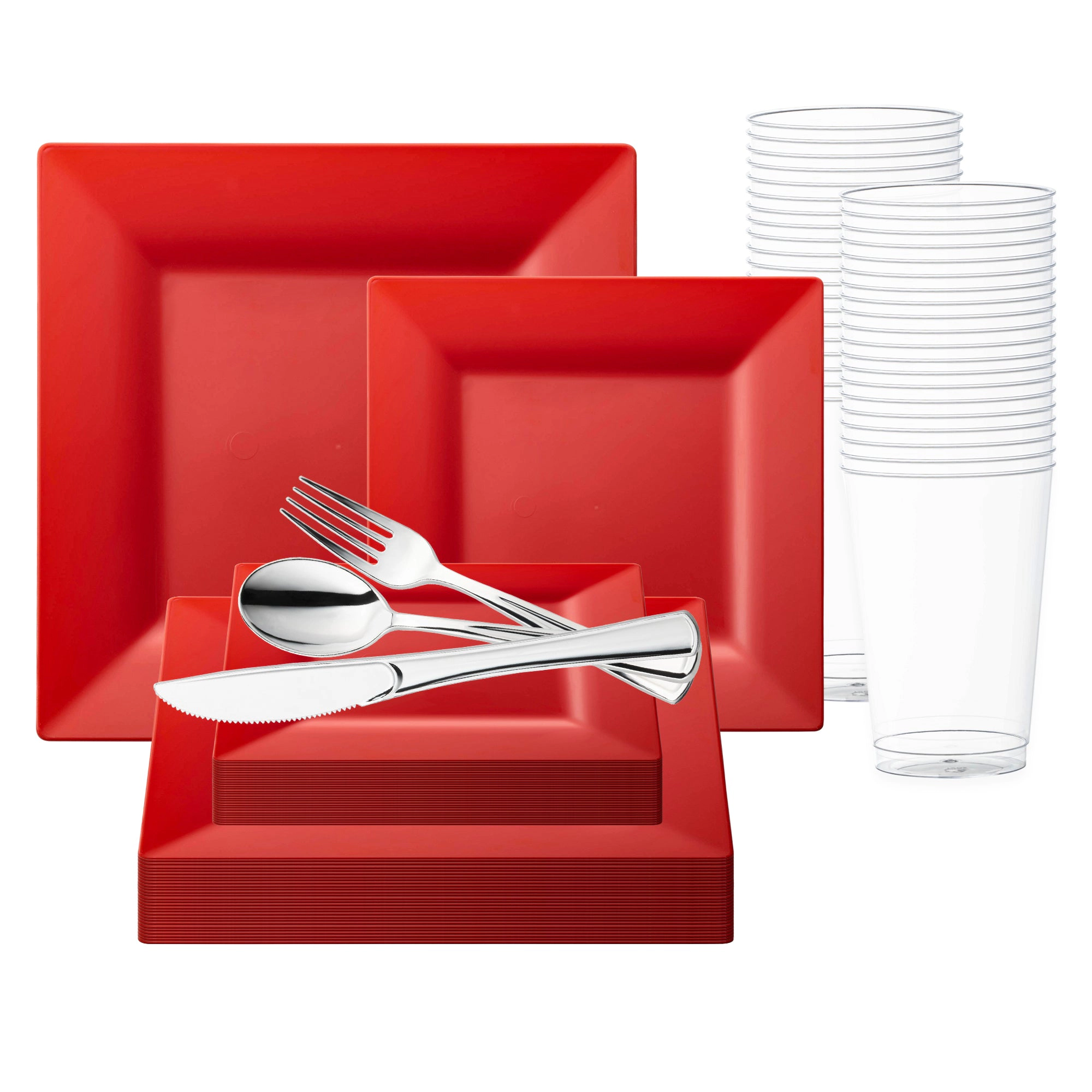 Smarty Had A Party Square Plastic Wedding Value Set