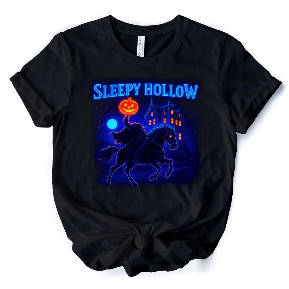 OrnamentallyYou Unisex Sleepy Hollow Headless Horseman Halloween T-Shirt