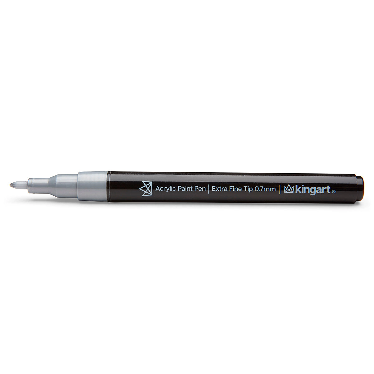 KINGART PRO Acrylic Paint Pens Extra-Fine Tip 0.7mm - Silver & Gold 6 pc