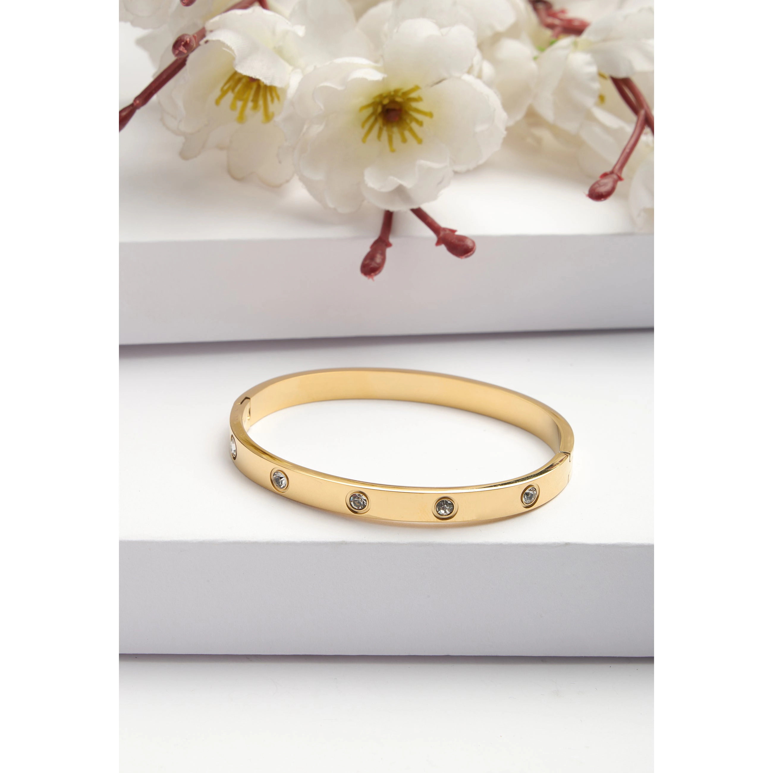 AGP PARIS Womens Diva Collection Sleek Bangle Bracelet