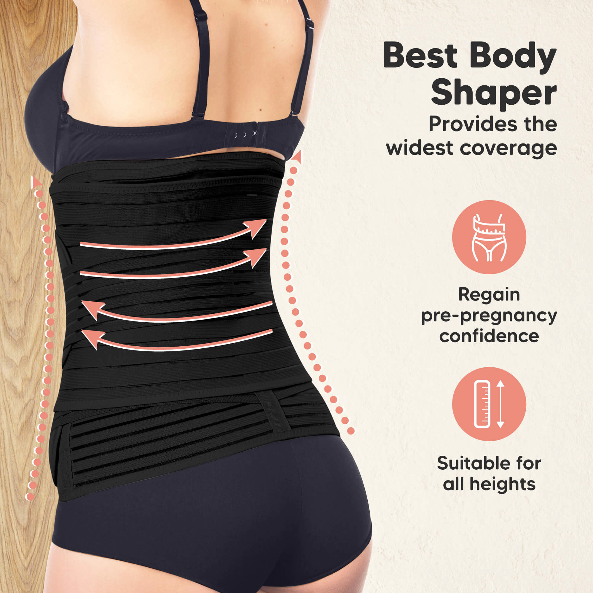 KeaBabies Revive 3-in-1 Postpartum Recovery Support Belt