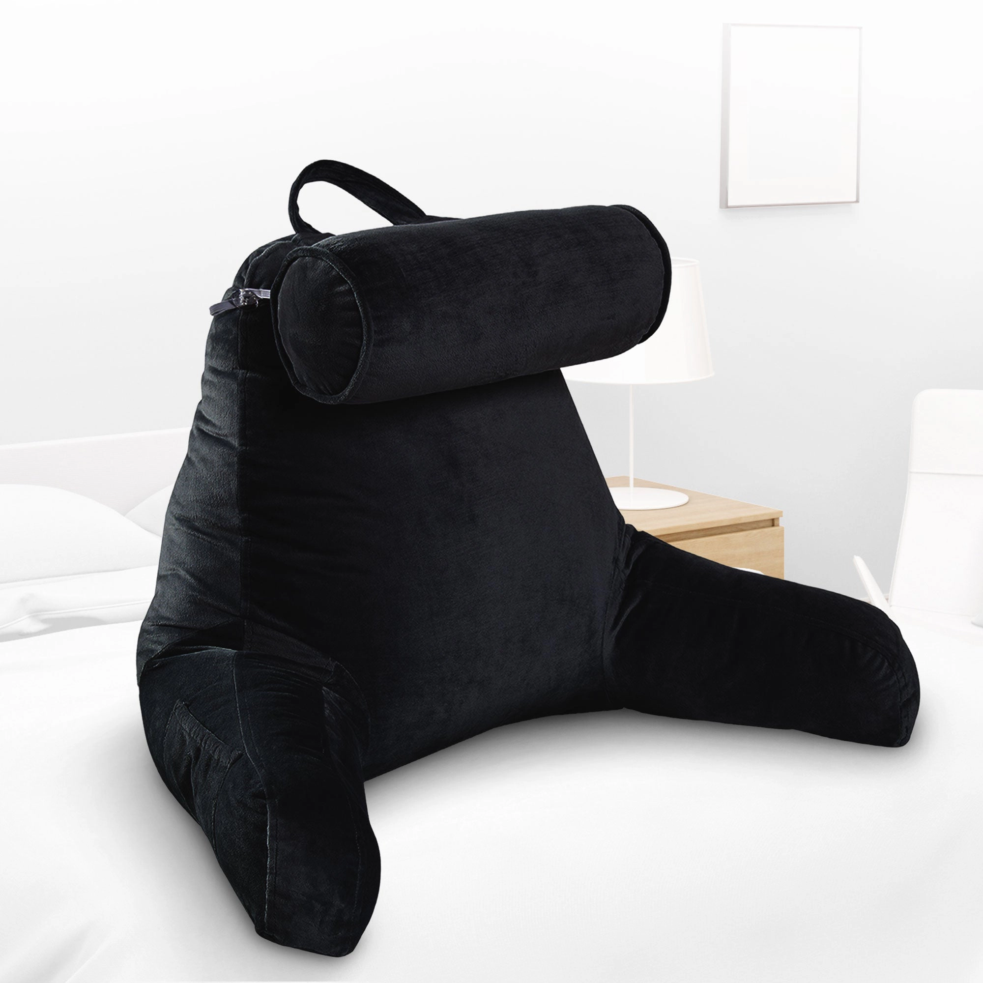 Cheer Collection XL TV Reading and Gaming Pillow with Bolster and Backrest