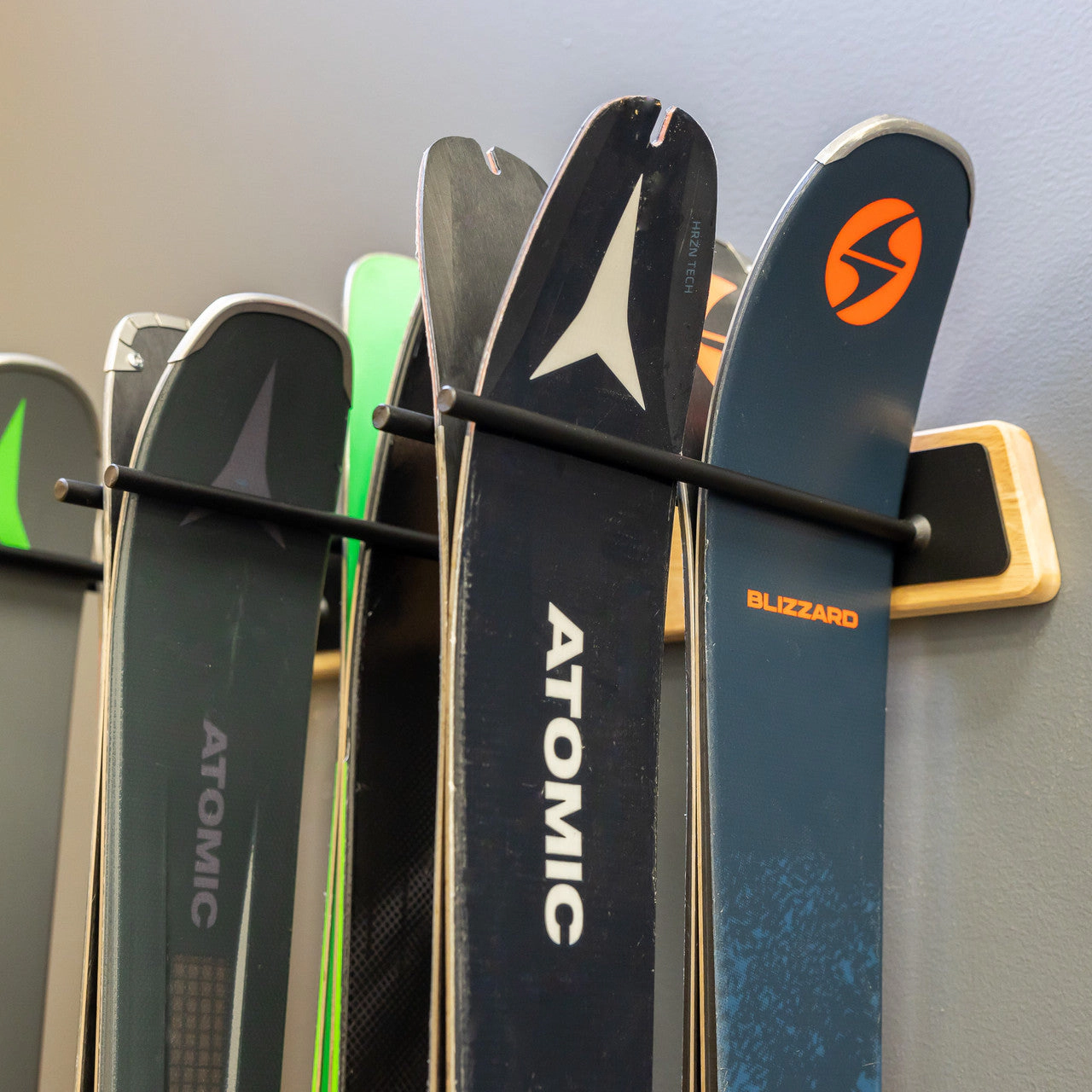 StoreYour Burlington Ski Storage Rack, Holds 6 Pairs of Skis