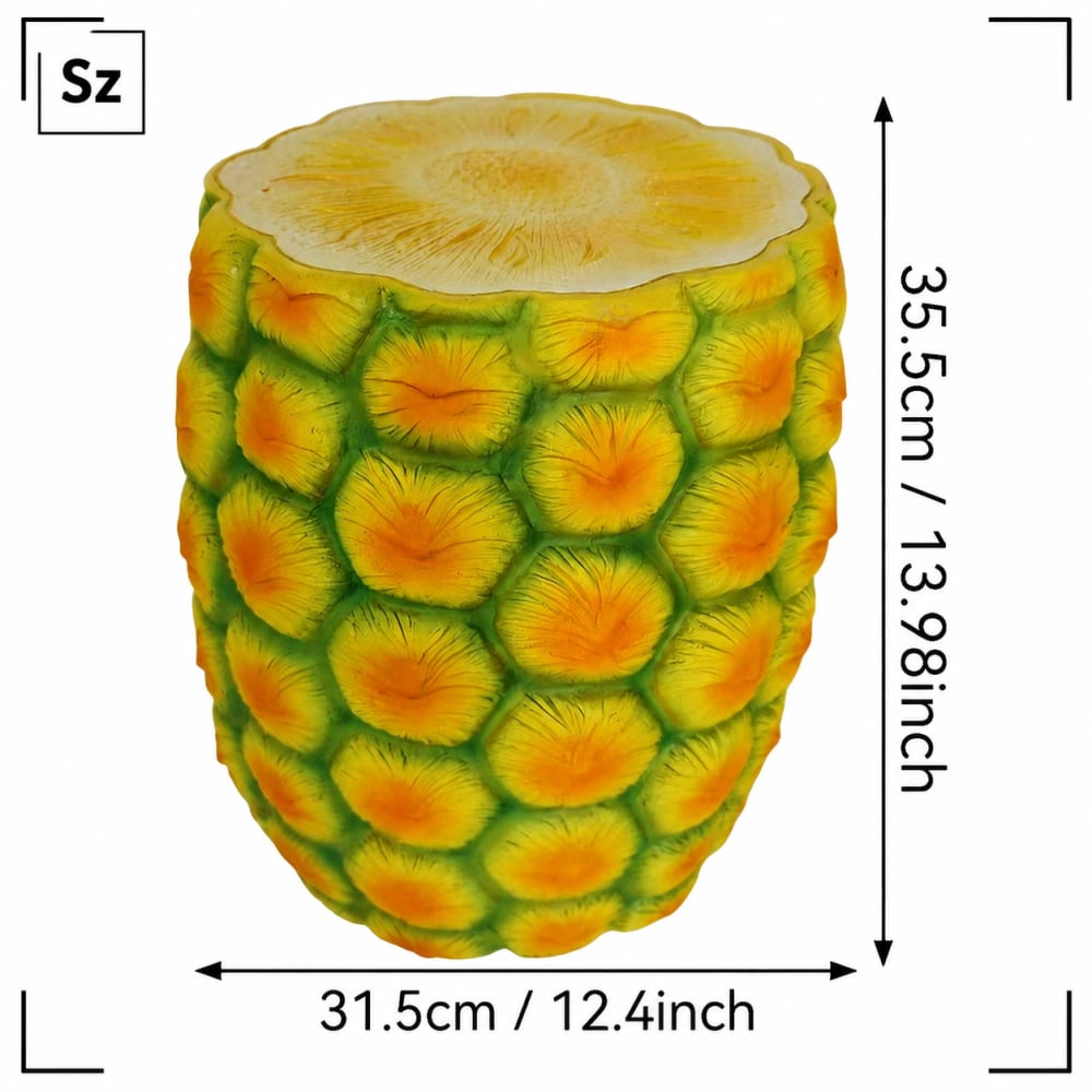 WOW PIONEER Compact Resin Patio Stool