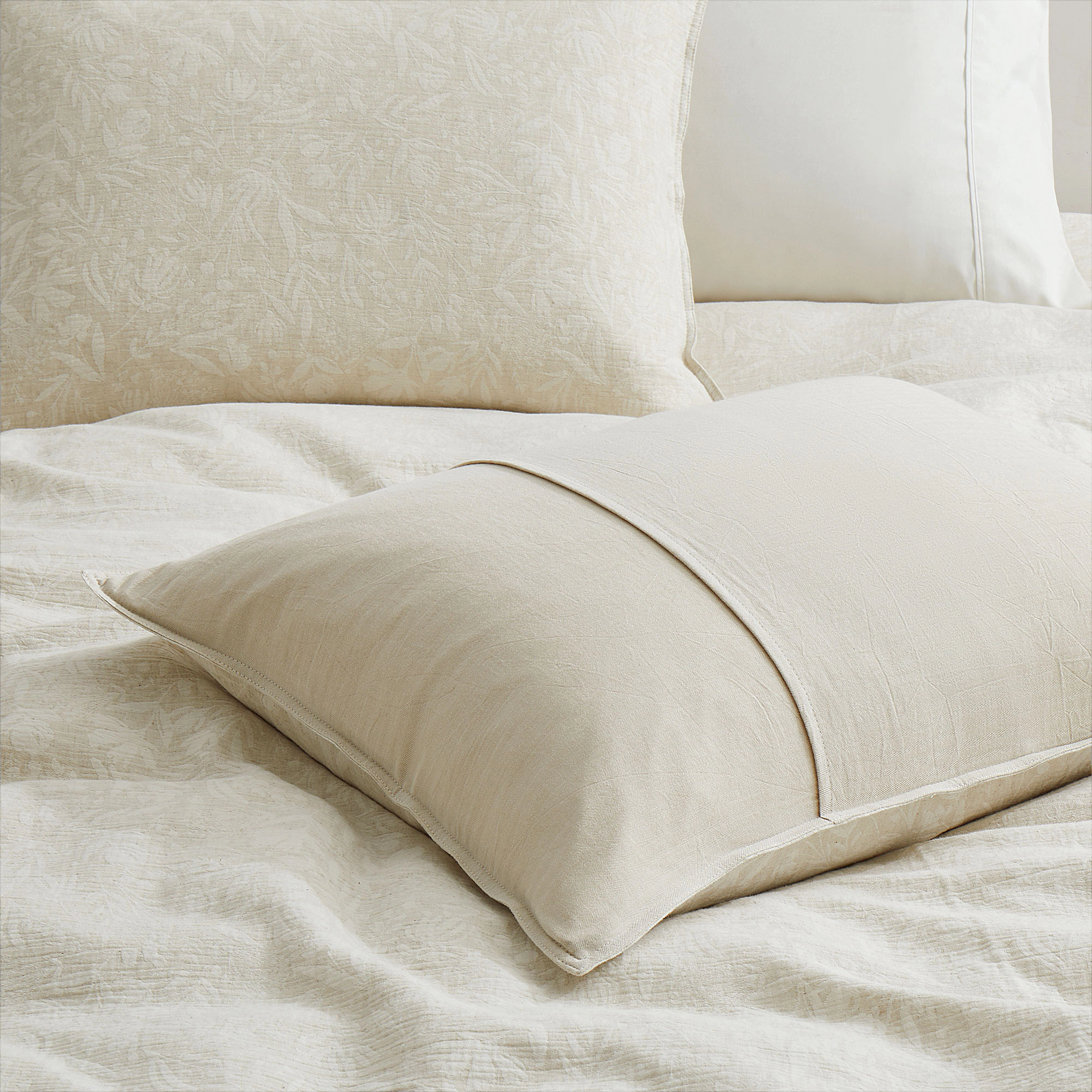 Unikome Linen-Cotton Blend Duvet Cover Set - Soft, Breathable & Textured Bedding