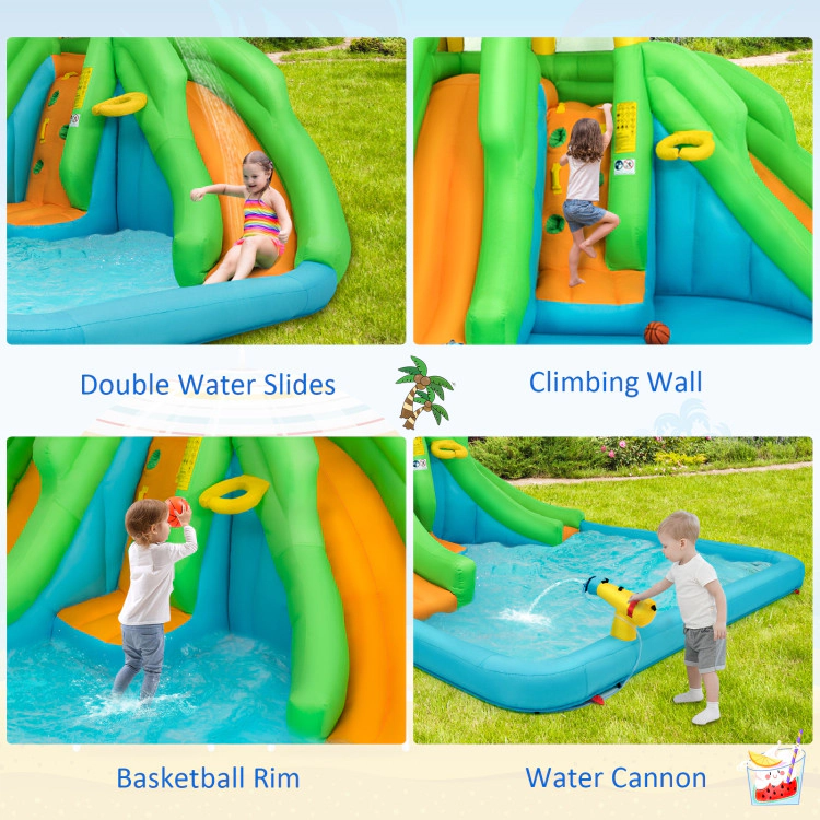 Hivvago Kids Inflatable Water Park Bounce House with 480W Blower