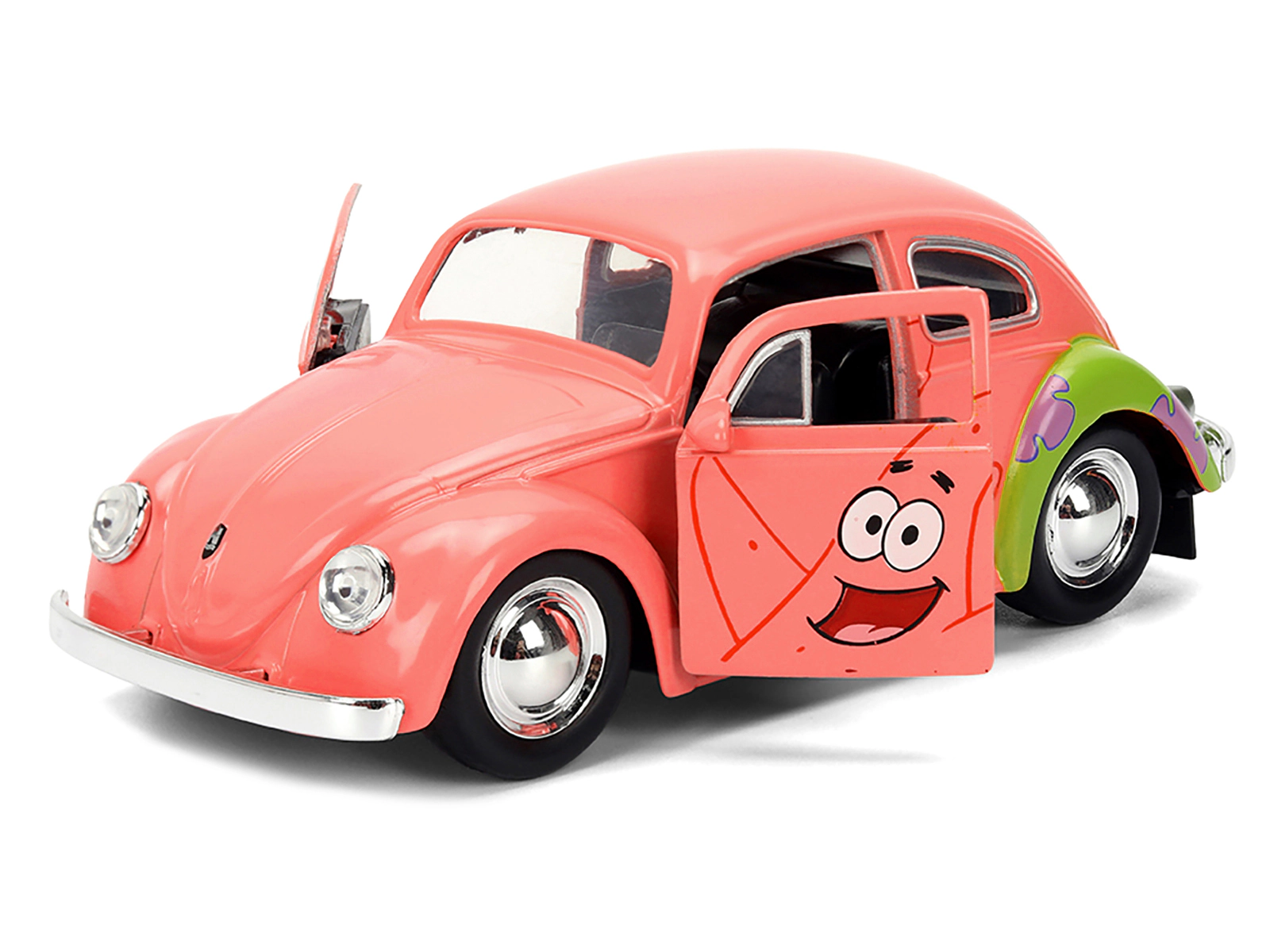 Jada 1959 Volkswagen Beetle "Patrick Star" Livery Pink "SpongeBob SquarePants" (1999-Current) TV Series