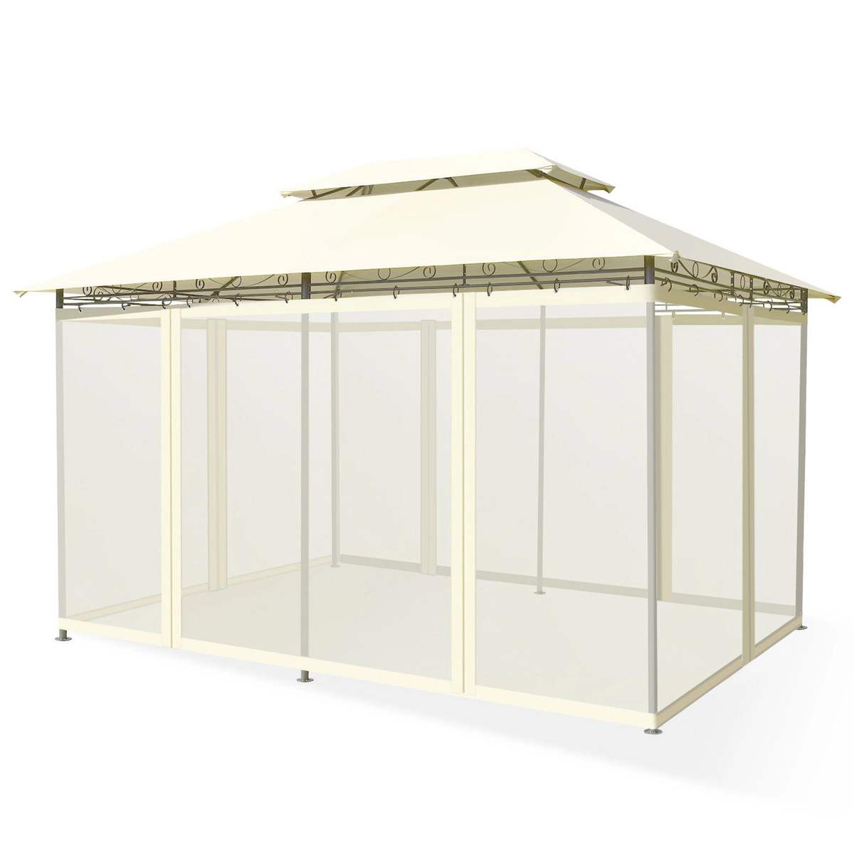 SUGIFT Removable Netting Sidewalls 13 x 10 ft Patio Gazebo Canopy Shelter
