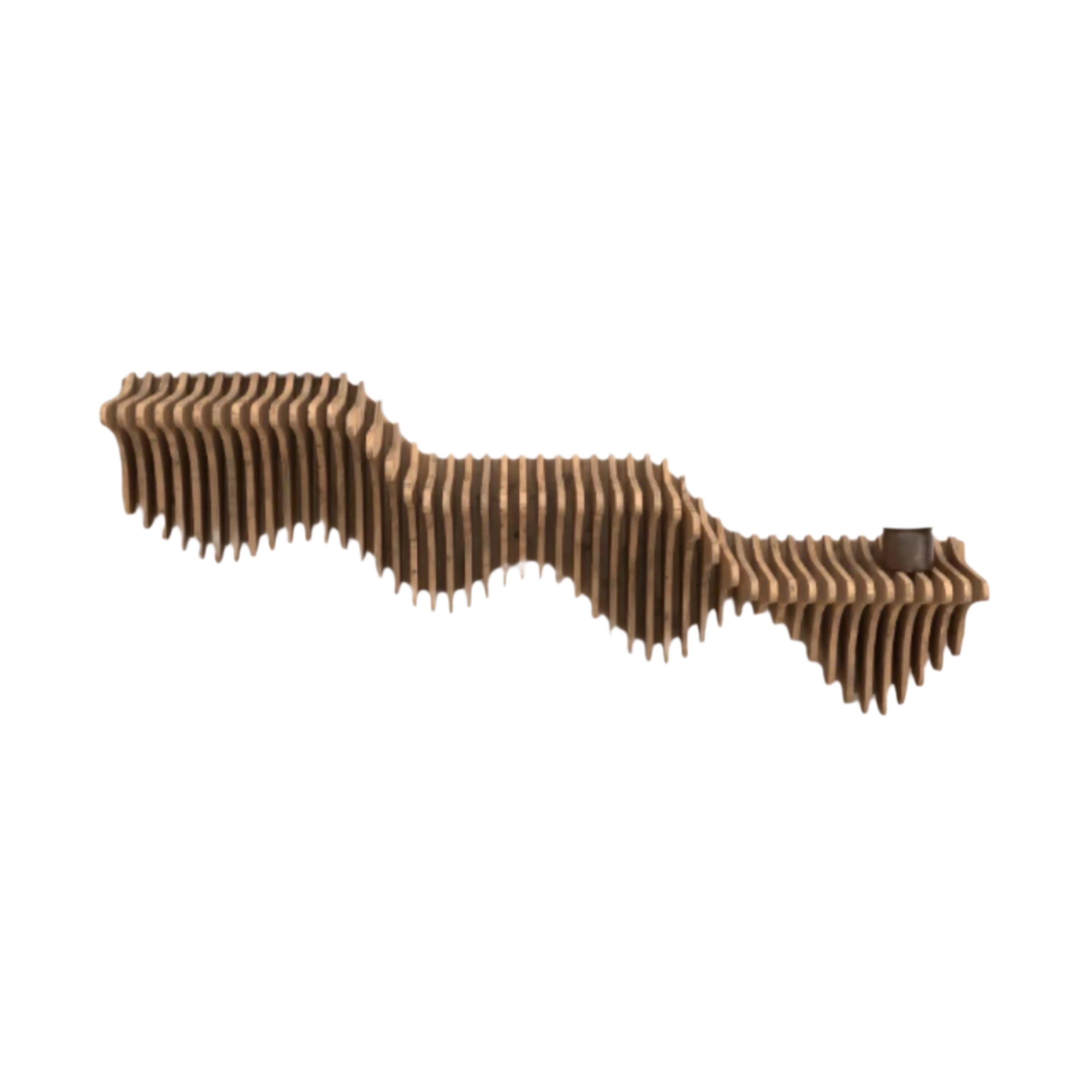 Wear Sierra 40" Geometric Floating Wall Shelf