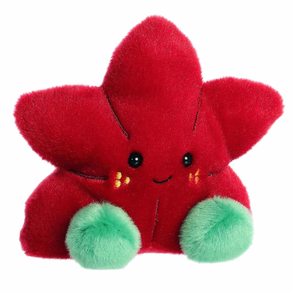 Aurora Palm Pals Carmine Poinsettia 5-Inch Stuffed Animal Plush