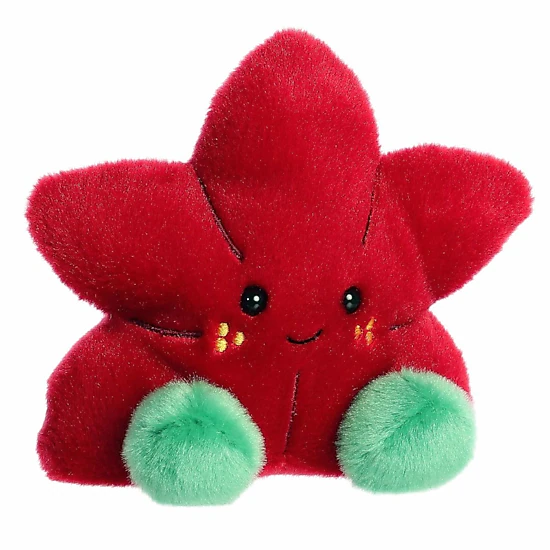 Aurora Palm Pals Carmine Poinsettia 5-Inch Stuffed Animal Plush