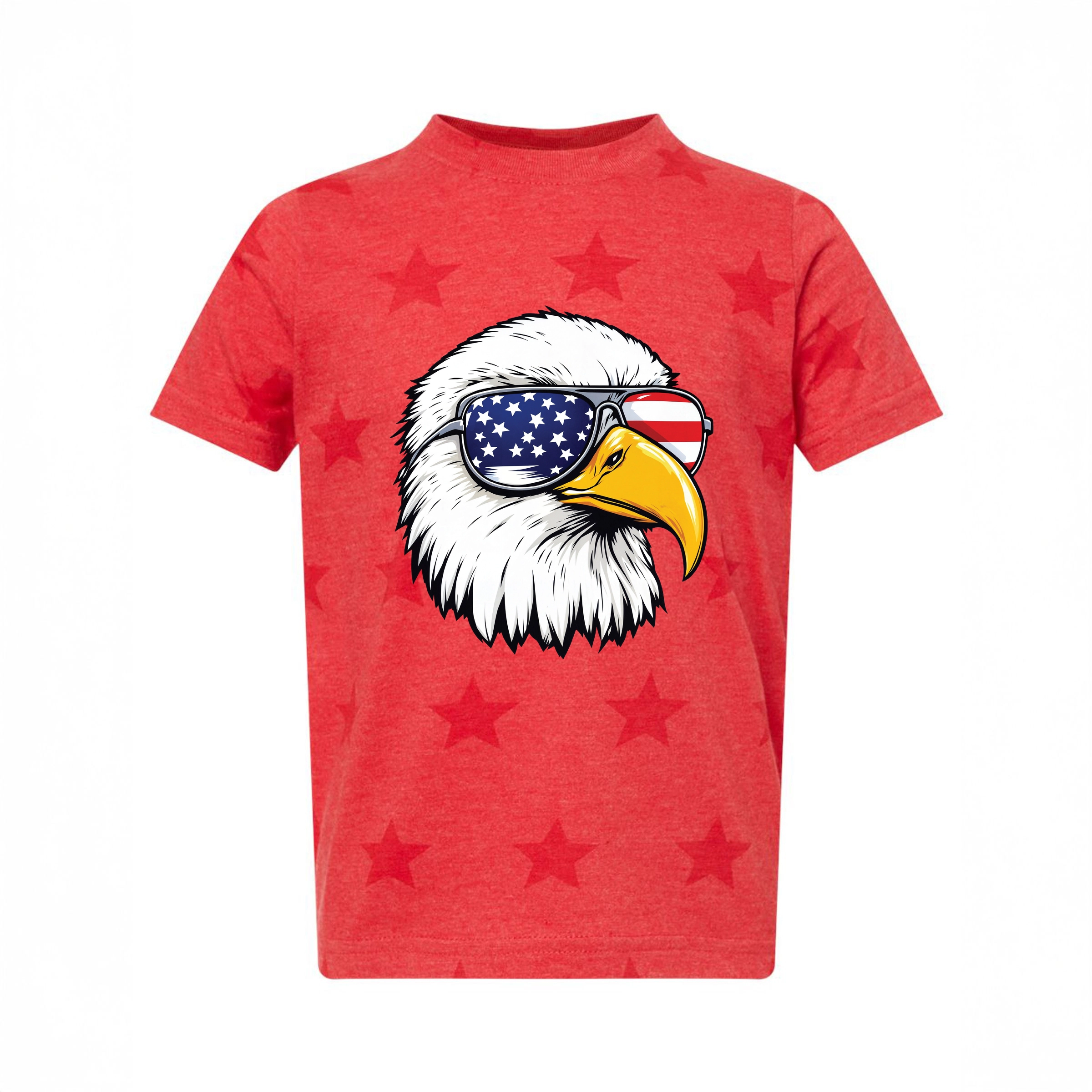 The Juniper Shop - Patriotic Eagle Sunglasses Toddler Short Sleeve Star Tee