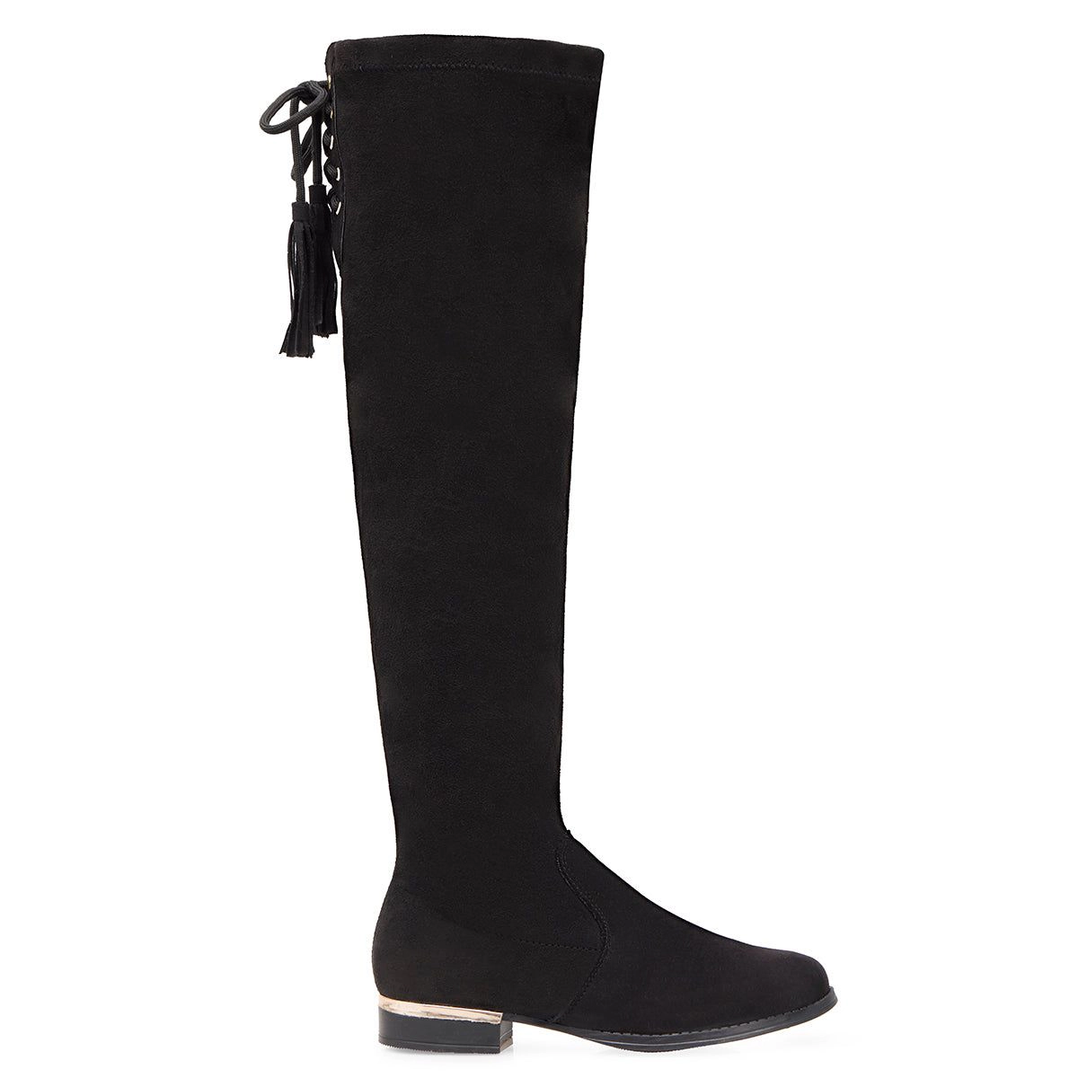 Andrea Over The Knee Low Heel Boots