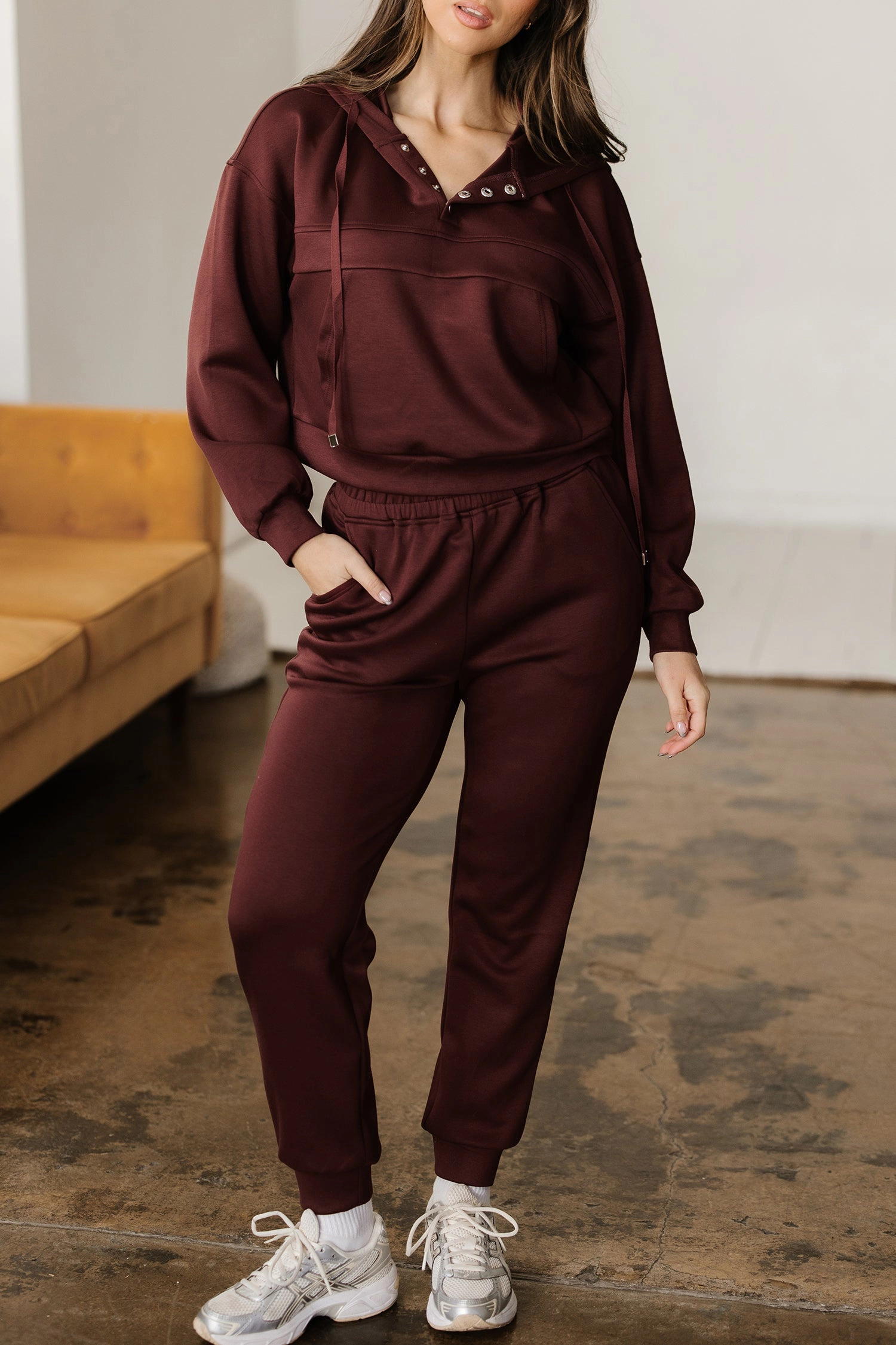 Threaded Pear Women's Kimberly Hoodie Jogger 2pcs Set