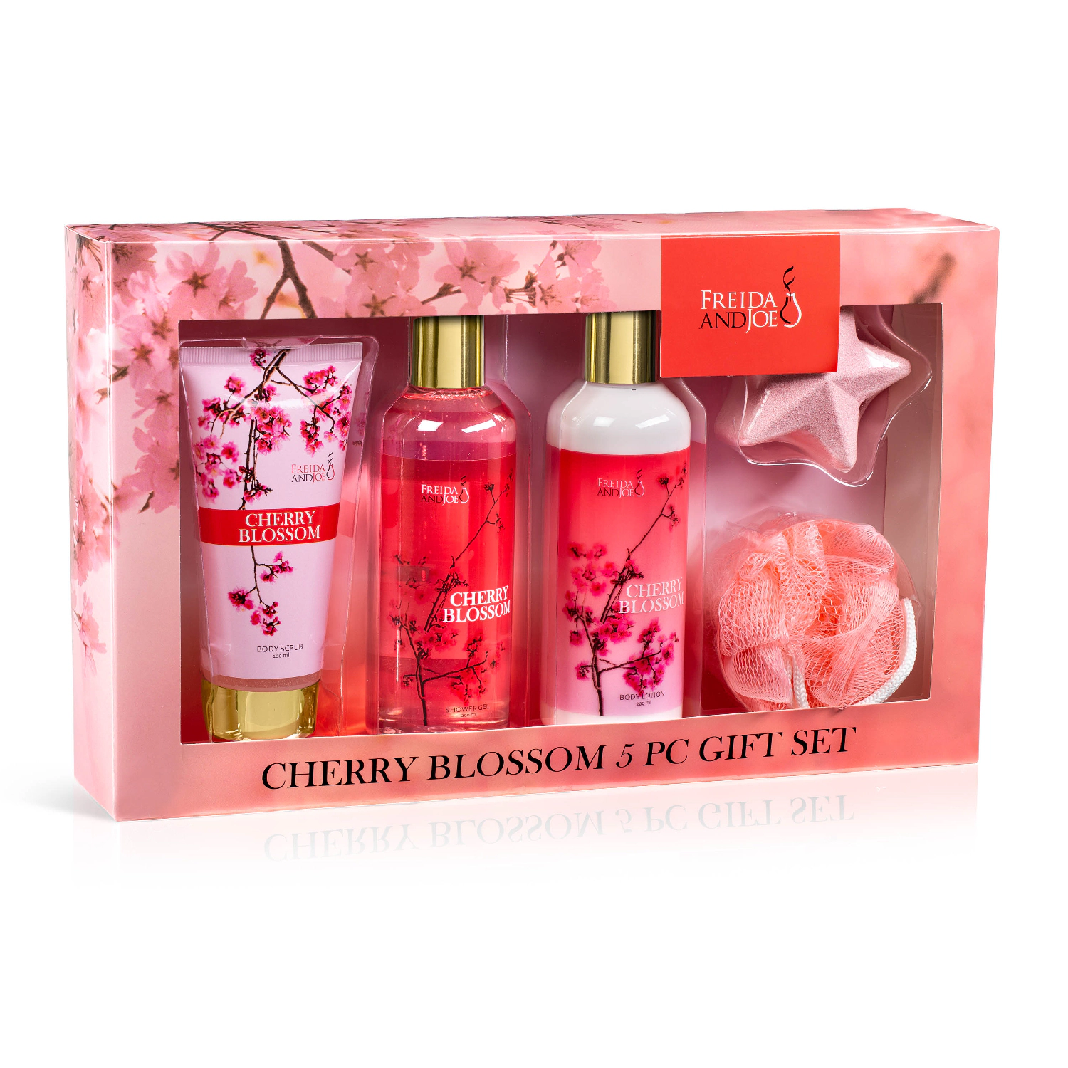 Freida and Joe Womens Fragrance Bath & Body Collection Gift Box (cherry Blossom)