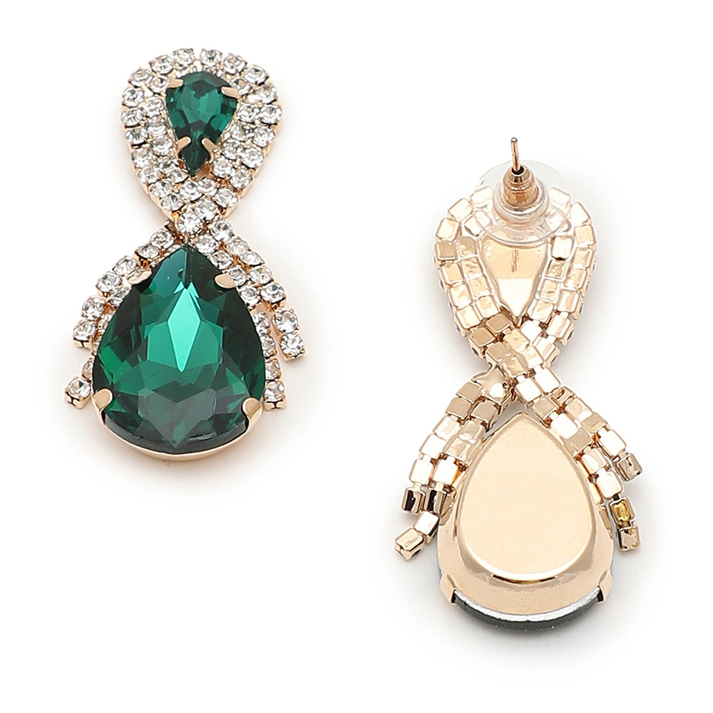 SOHI Women's Teardrop Stone Drop Earrings