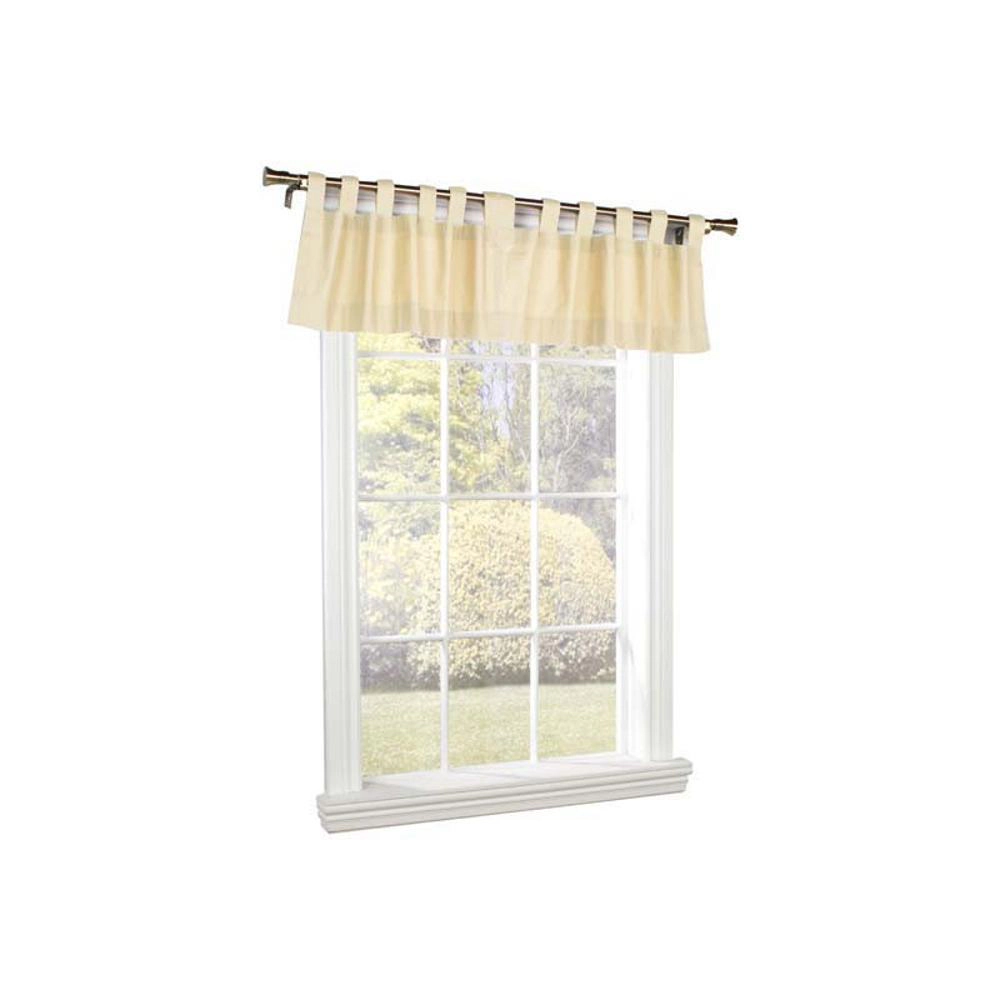 Commonwealth Thermalogic Weather Insulated Cotton Fabric Tab Valance - 40x15"