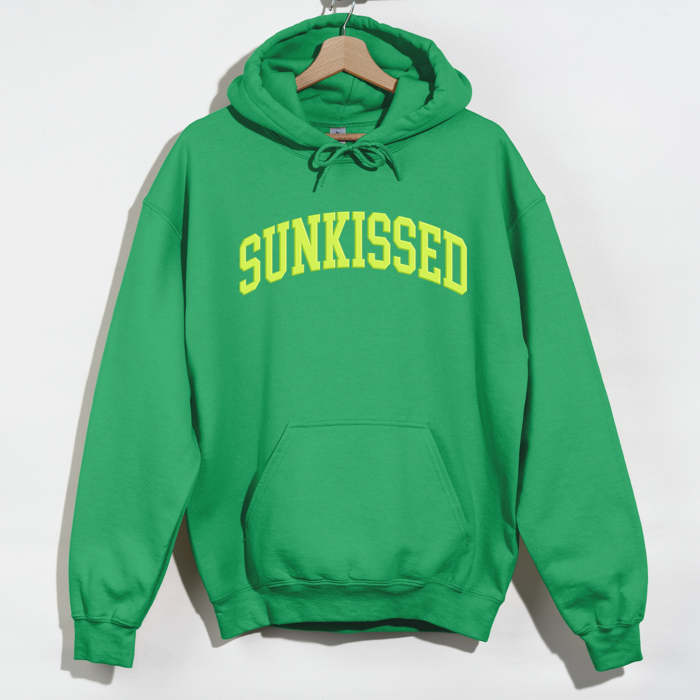 Simply Sage Market Sunkissed Varsity Arched Puff Print Women's Heavy Blend Hoodie