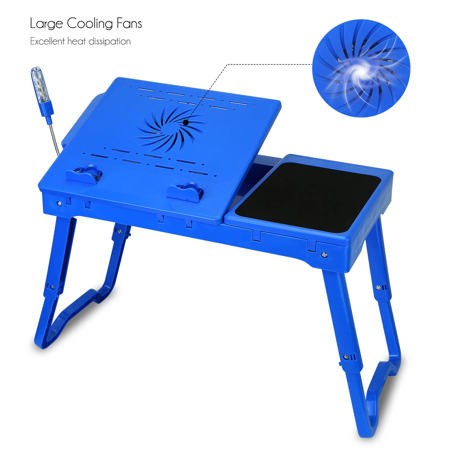 GBruno Foldable Laptop Table With Cooling Fan
