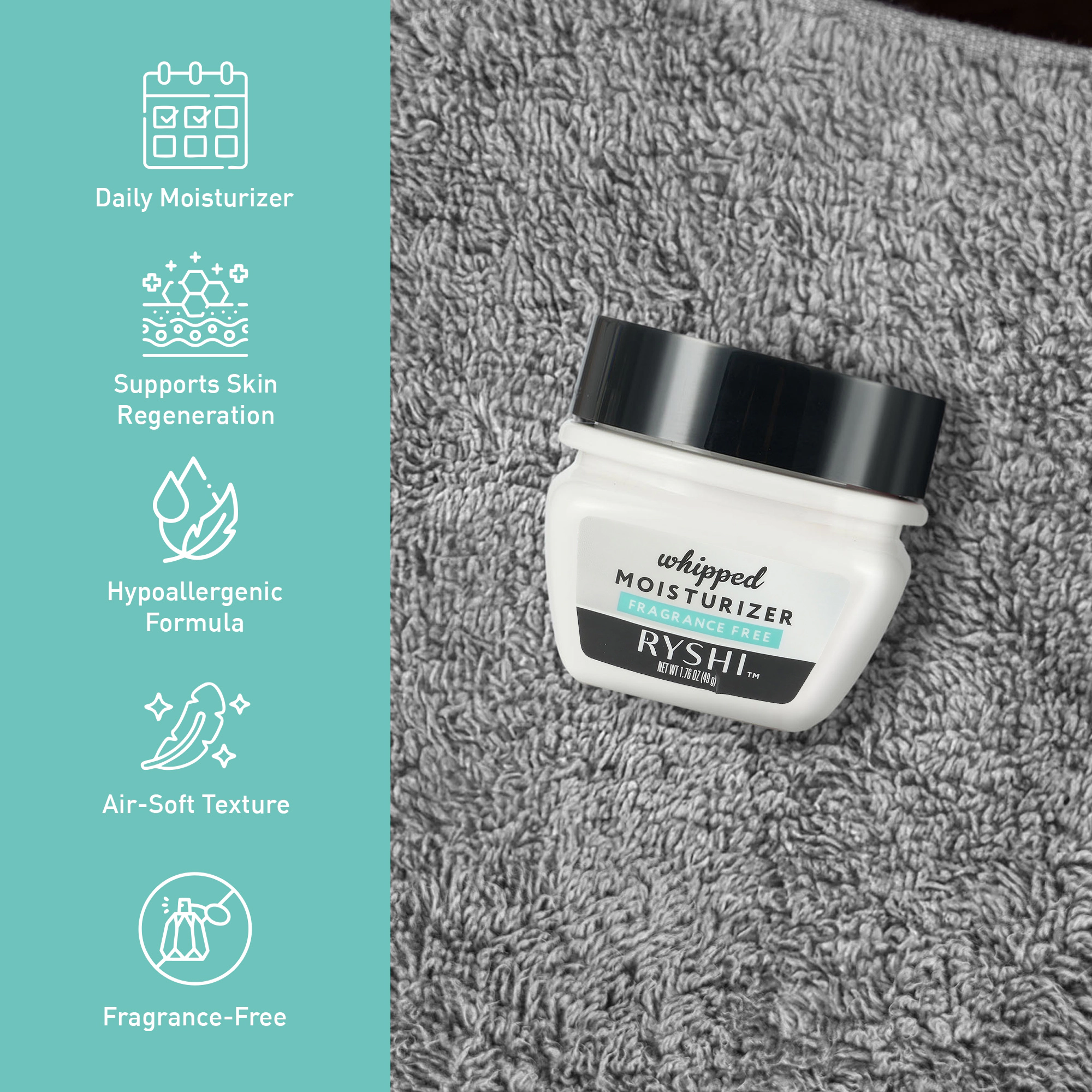 Pursonic Women’s Hydrating Skincare Moisturizer – Whipped Face Cream for Sensitive Skin