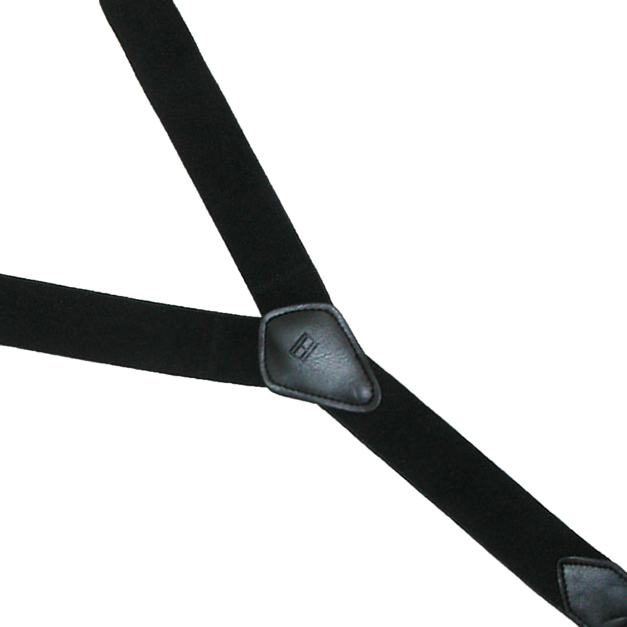 Tommy Hilfiger Men's Elastic Solid Convertible Clip & Button End Suspender