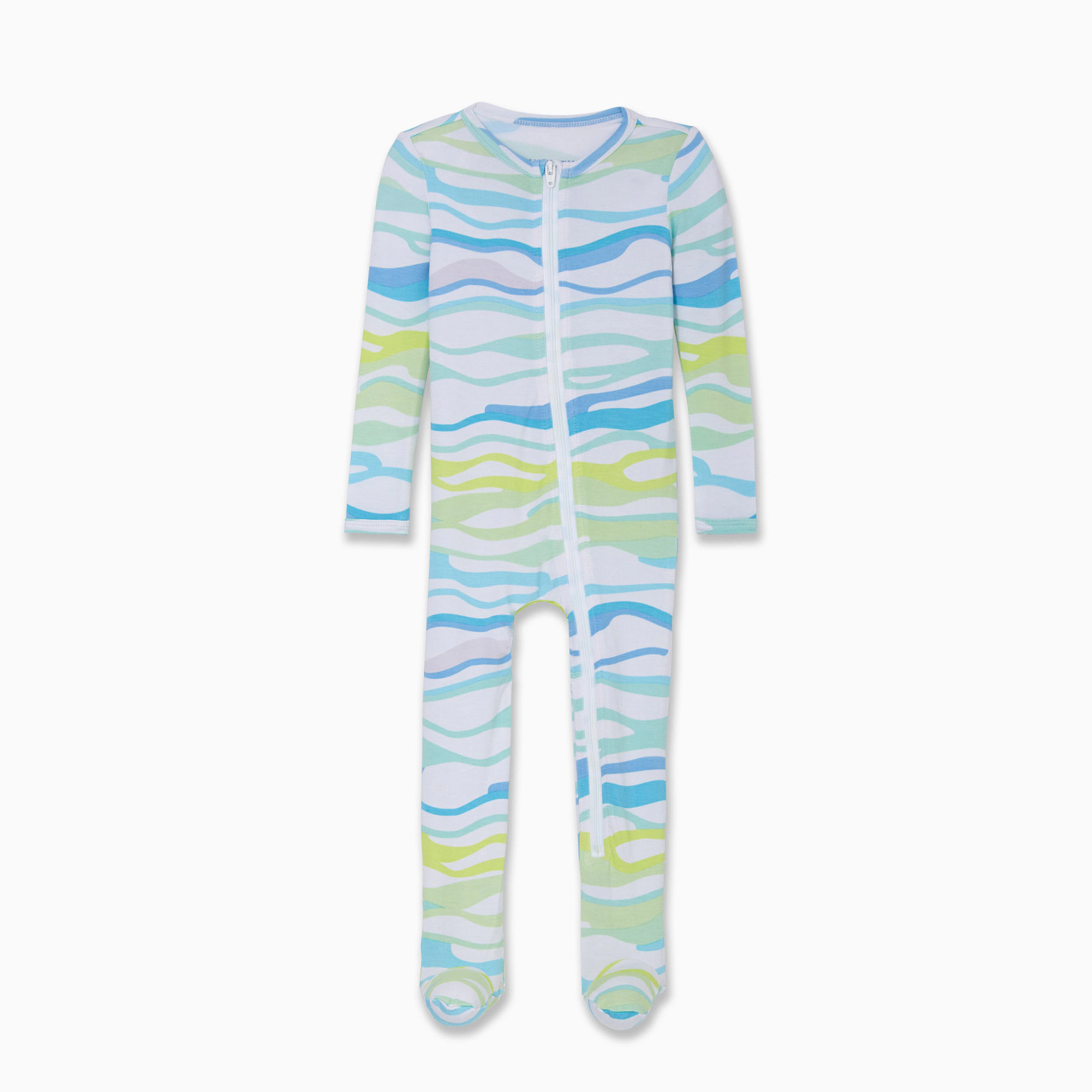Rockets of Awesome Sunset Wave Footie For Baby Boy