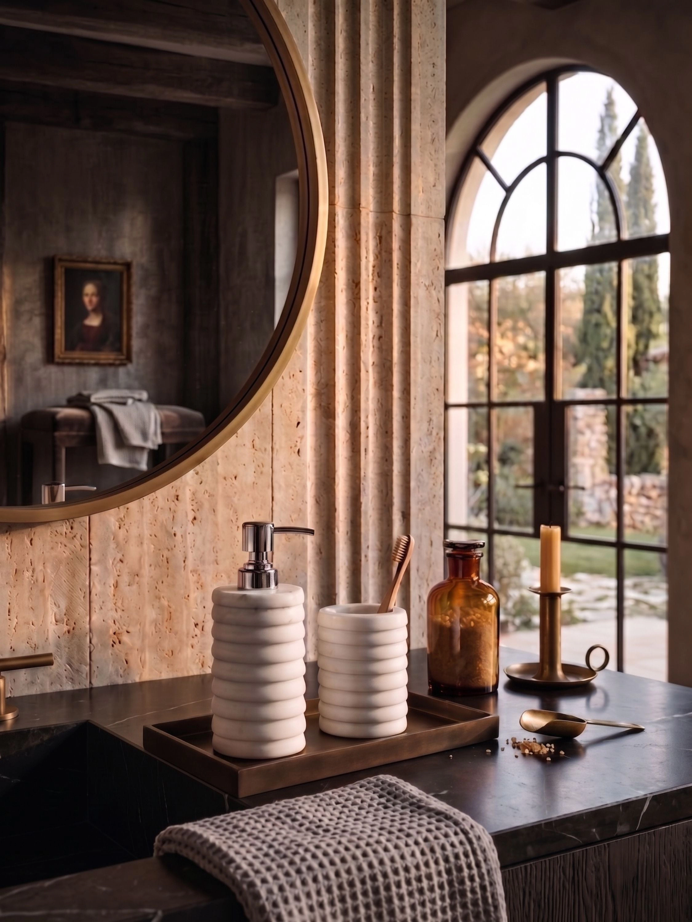 GAURI KOHLI Raavi Marble Bath Accessories