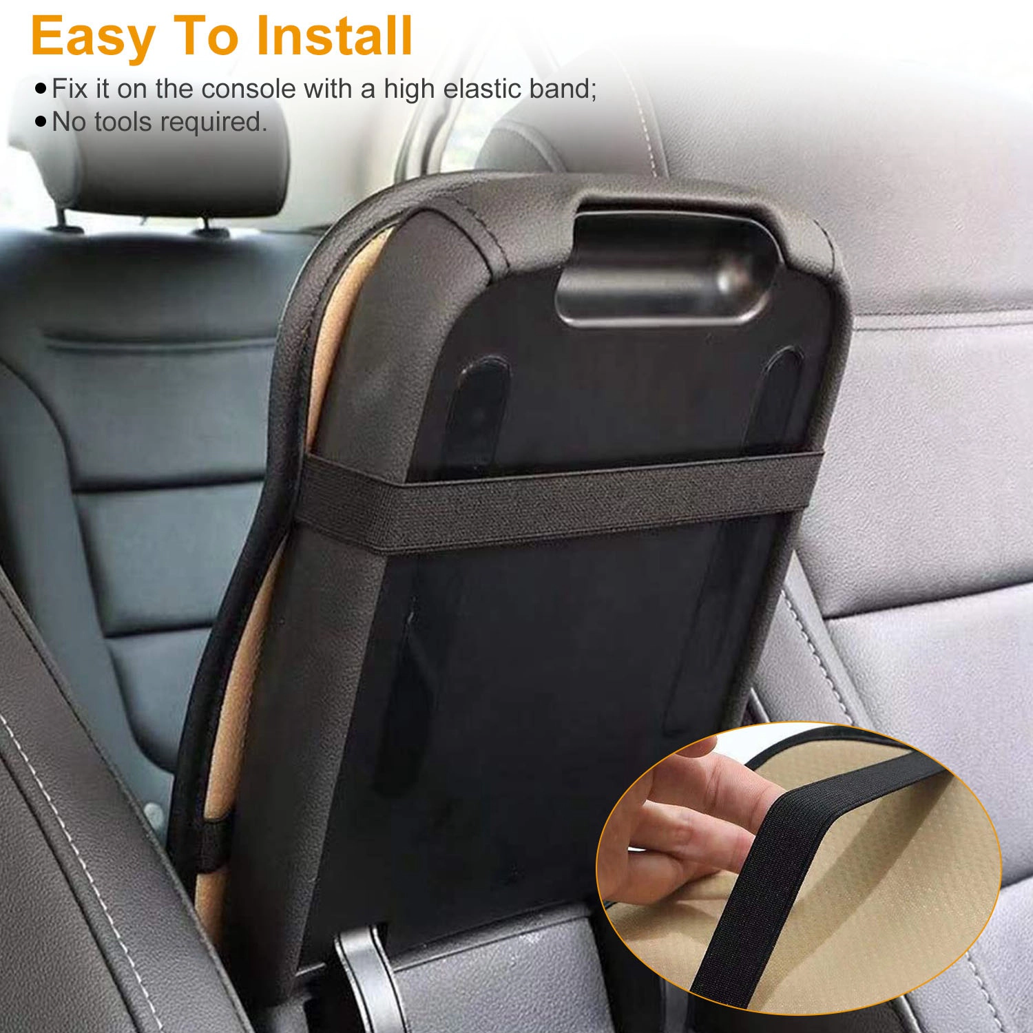 GBruno PU Leather Car Armrest Pad Cover