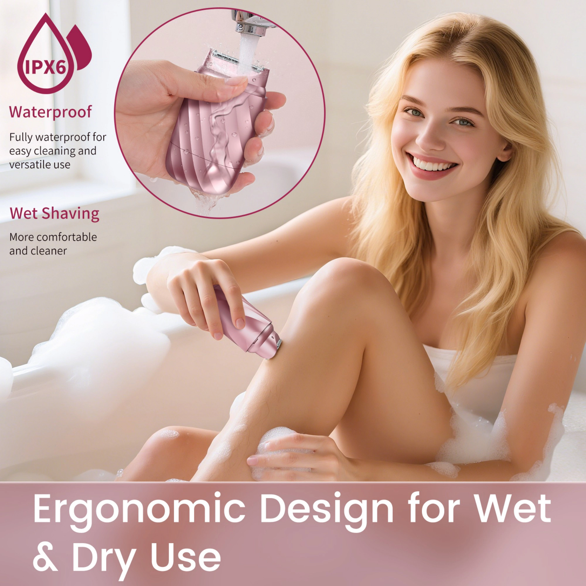 A And I Womens 3-in-1 Body & Facial Wet & Dry Electric Shaver
