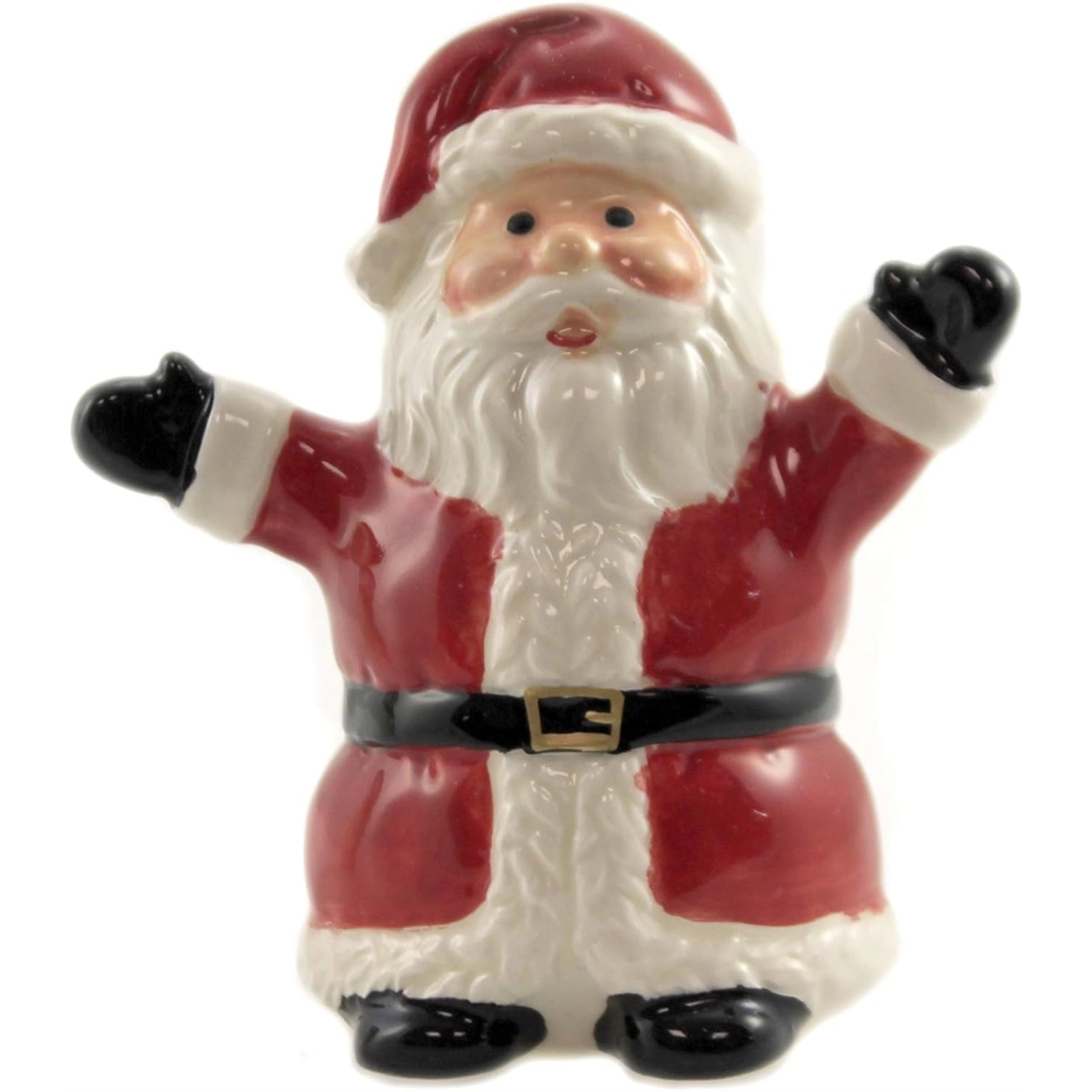 Pacific Giftware Christmas Santa & Snowman North Pole Winter Ceramic Magnetic Salt Pepper Shakers