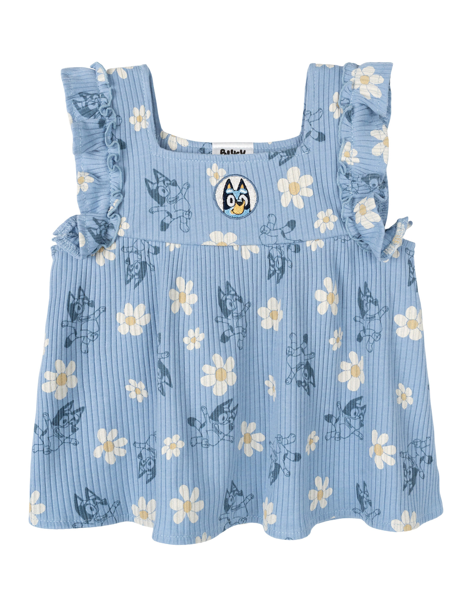 Bluey Girls' Ribbed Top and Pants Set