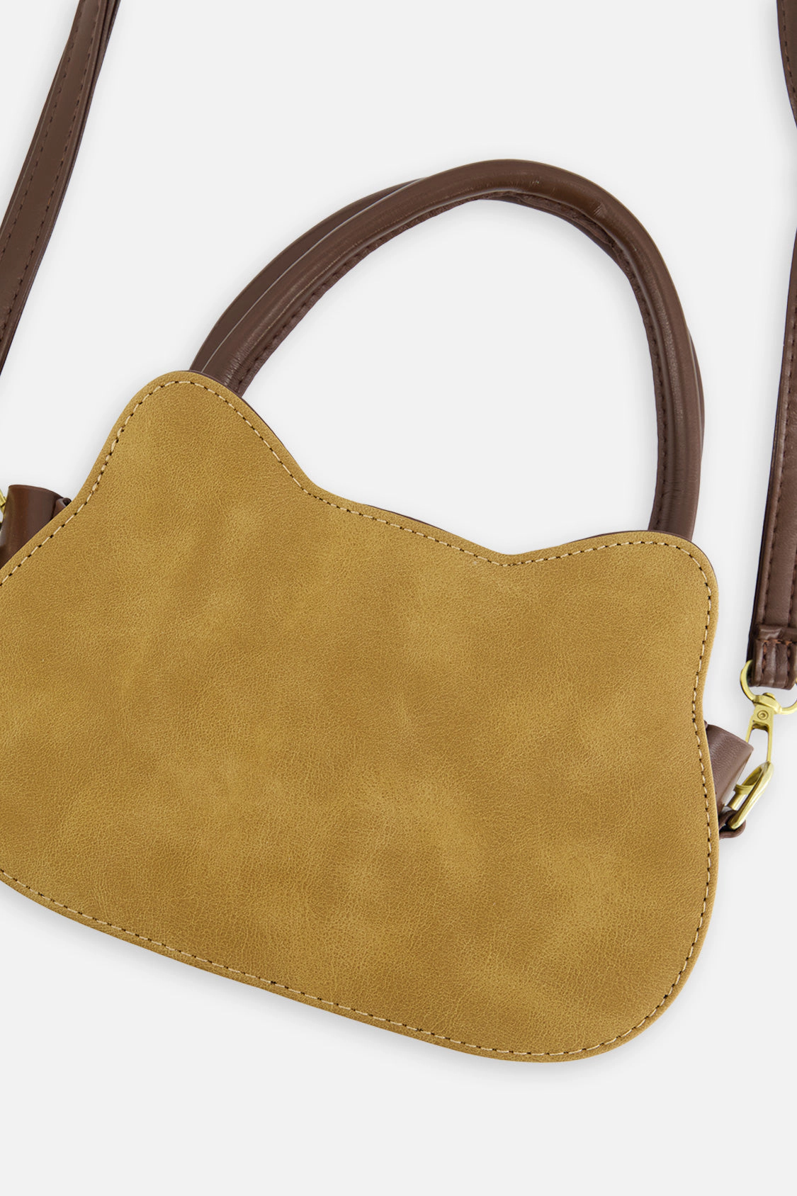 Deux par Deux Girls Quilted Cat Bag with Ears and Shoulder Strap