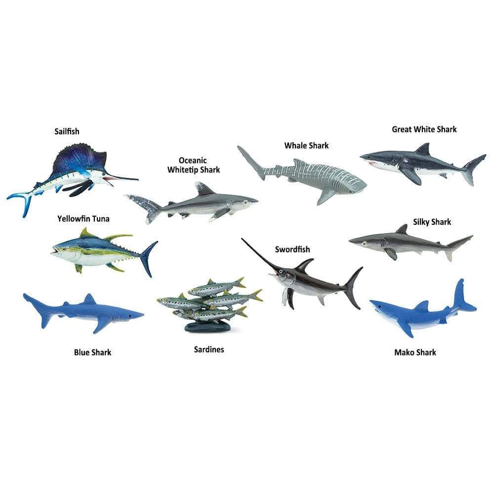 Safari Ltd. - Pelagic Fish TOOB - contains 10 Mini Figurines