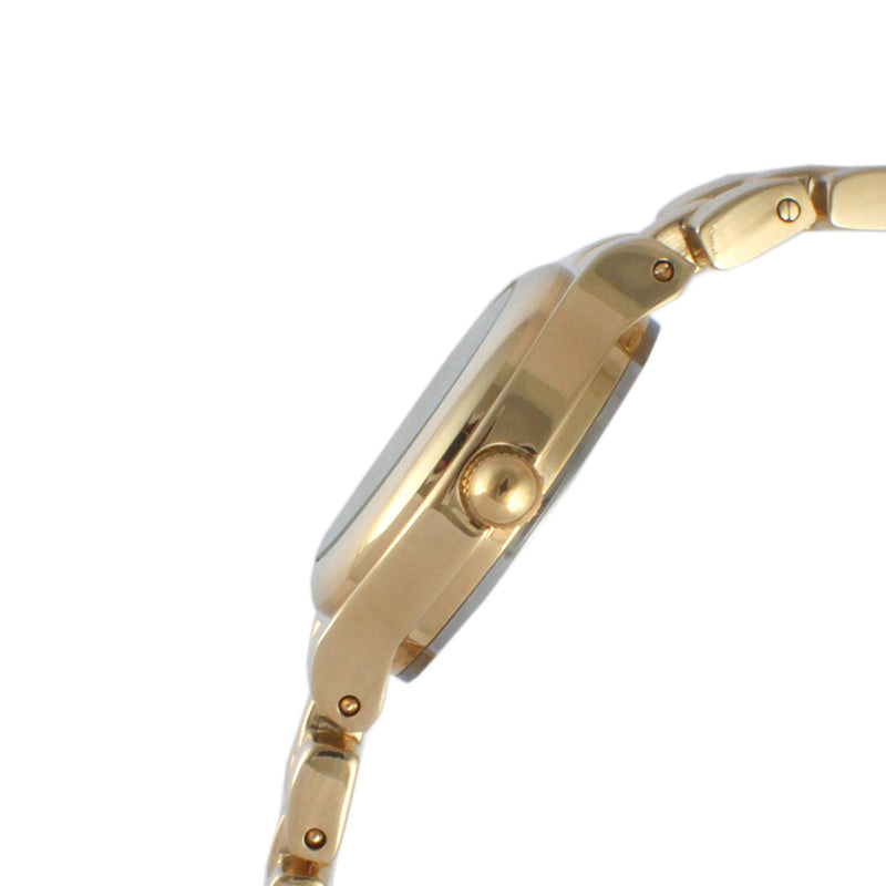 Peugeot Women's Small Face Gold-Tone Link Watch with Gold-Tone Metal Bracelet