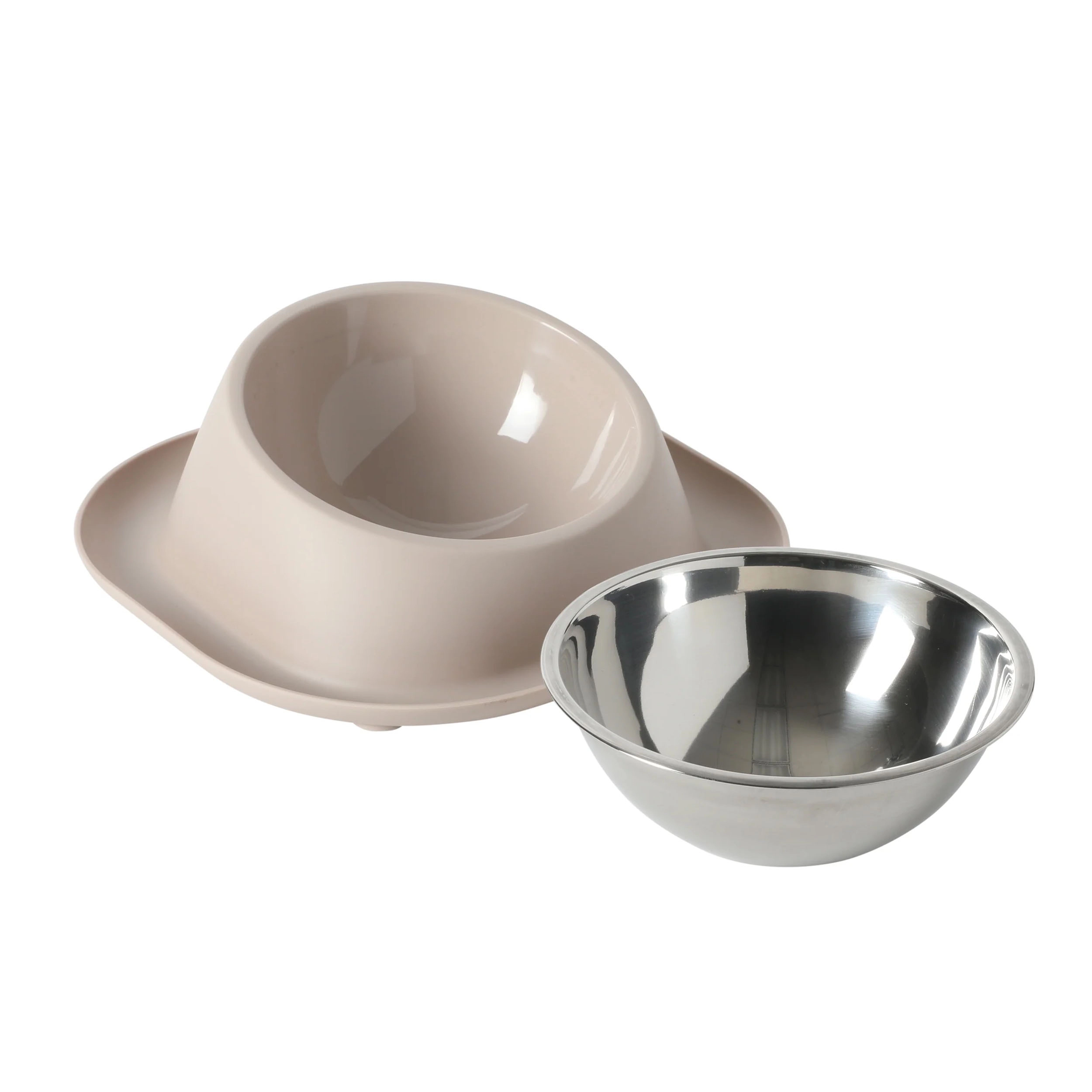 Gibson Home Tummy Tales 8.5" Stainless Steel Pet Bowl
