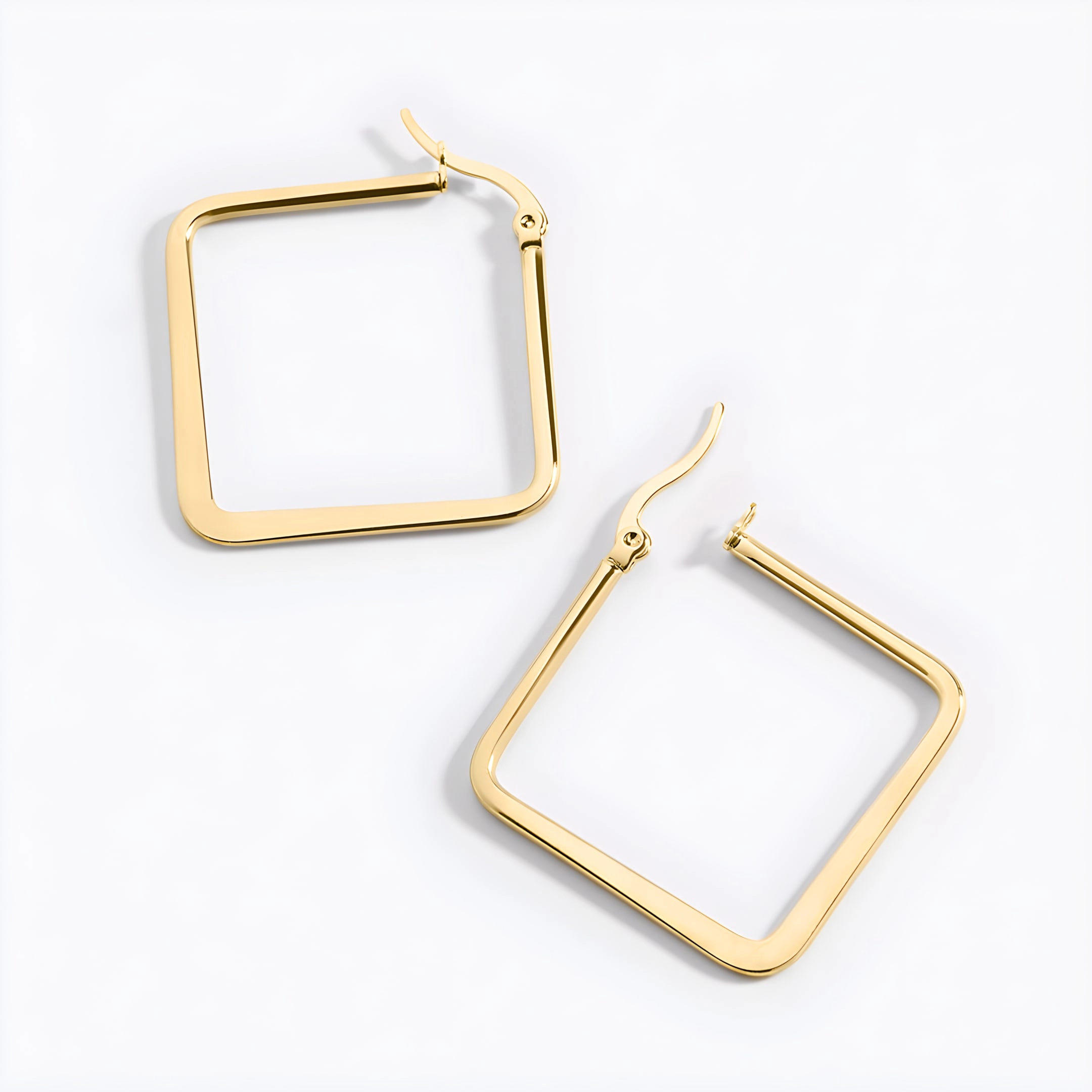 Mint & Lily Women's Geometric Square Hoop Earrings