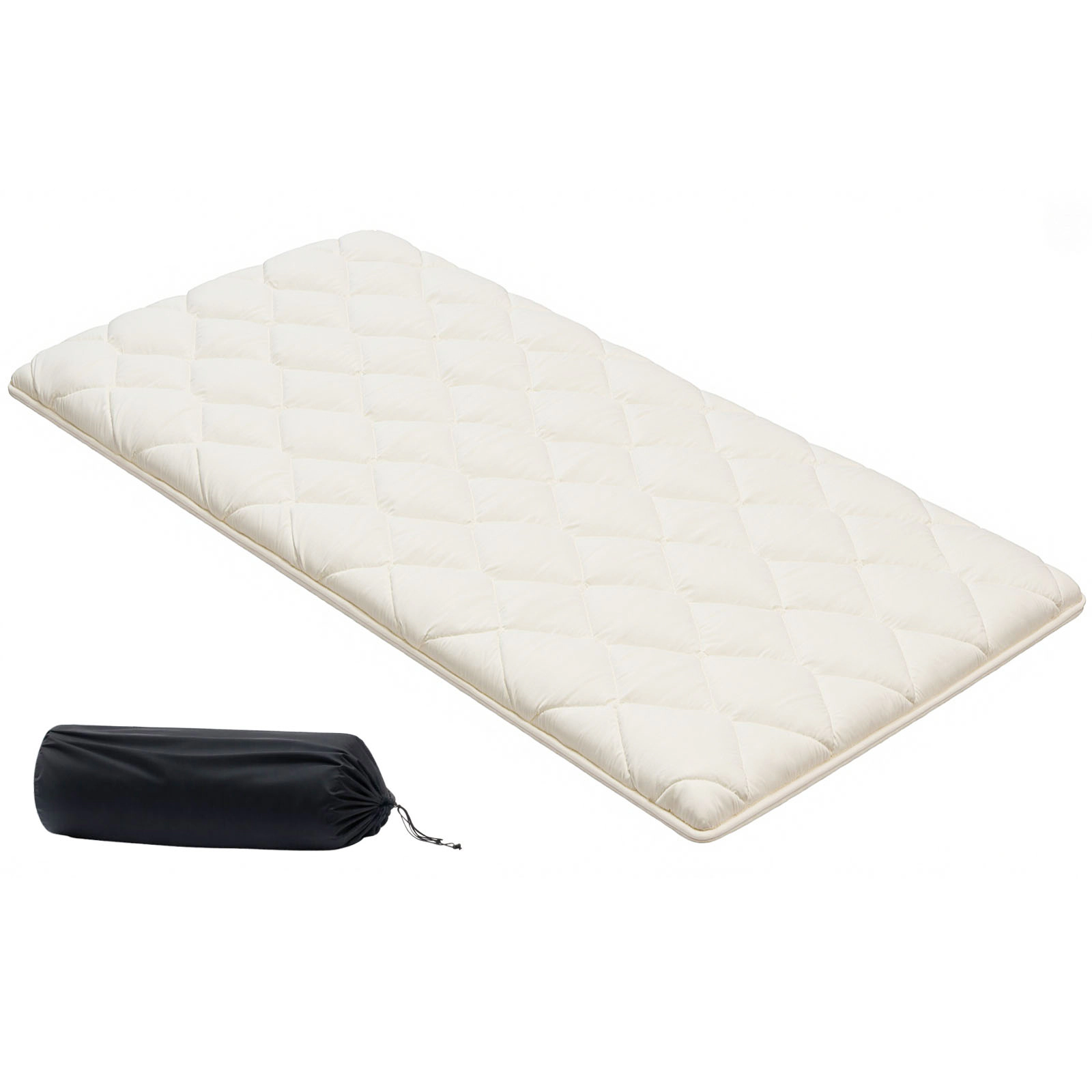 HONGGE Japanese Tatami Mat Foldable Japanese Tatami Mattress Futon Mattress with Storage Bag & Fastener 9-Layer Floor