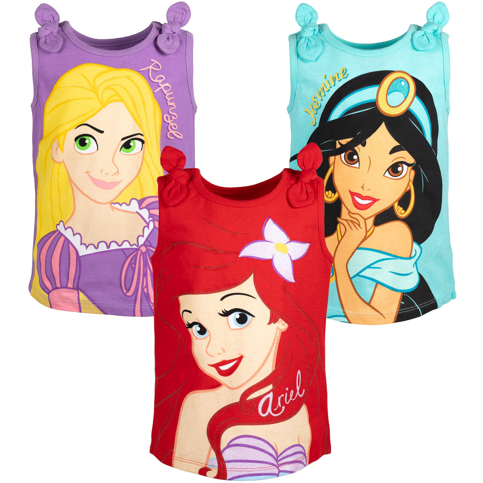 Disney Princess Girls' Sleeveless Tank Top Set
