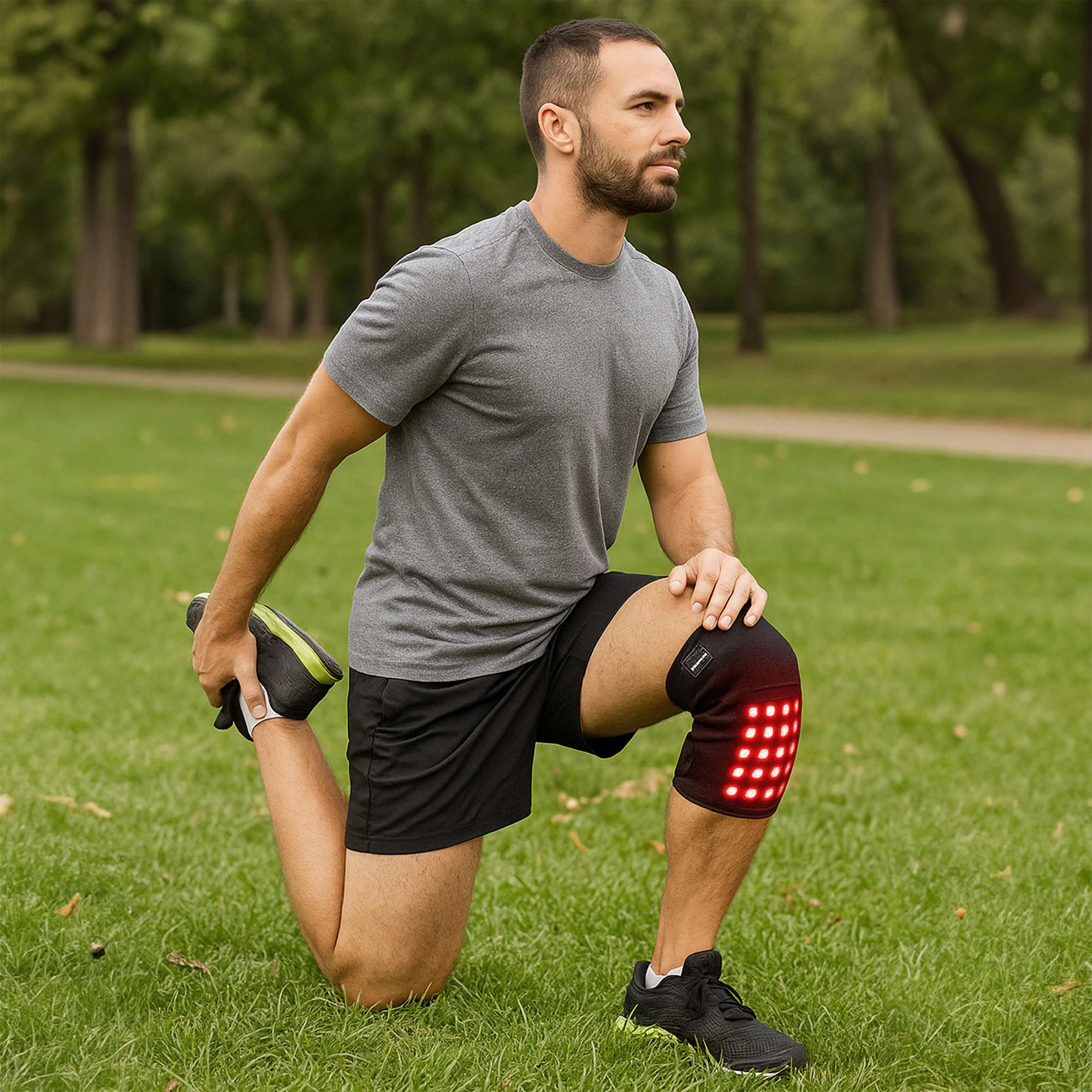 Pursonic Unisex Red Light Therapy Knee Pad – Targeted Relief for Knee Pain, Stiffness & Recovery